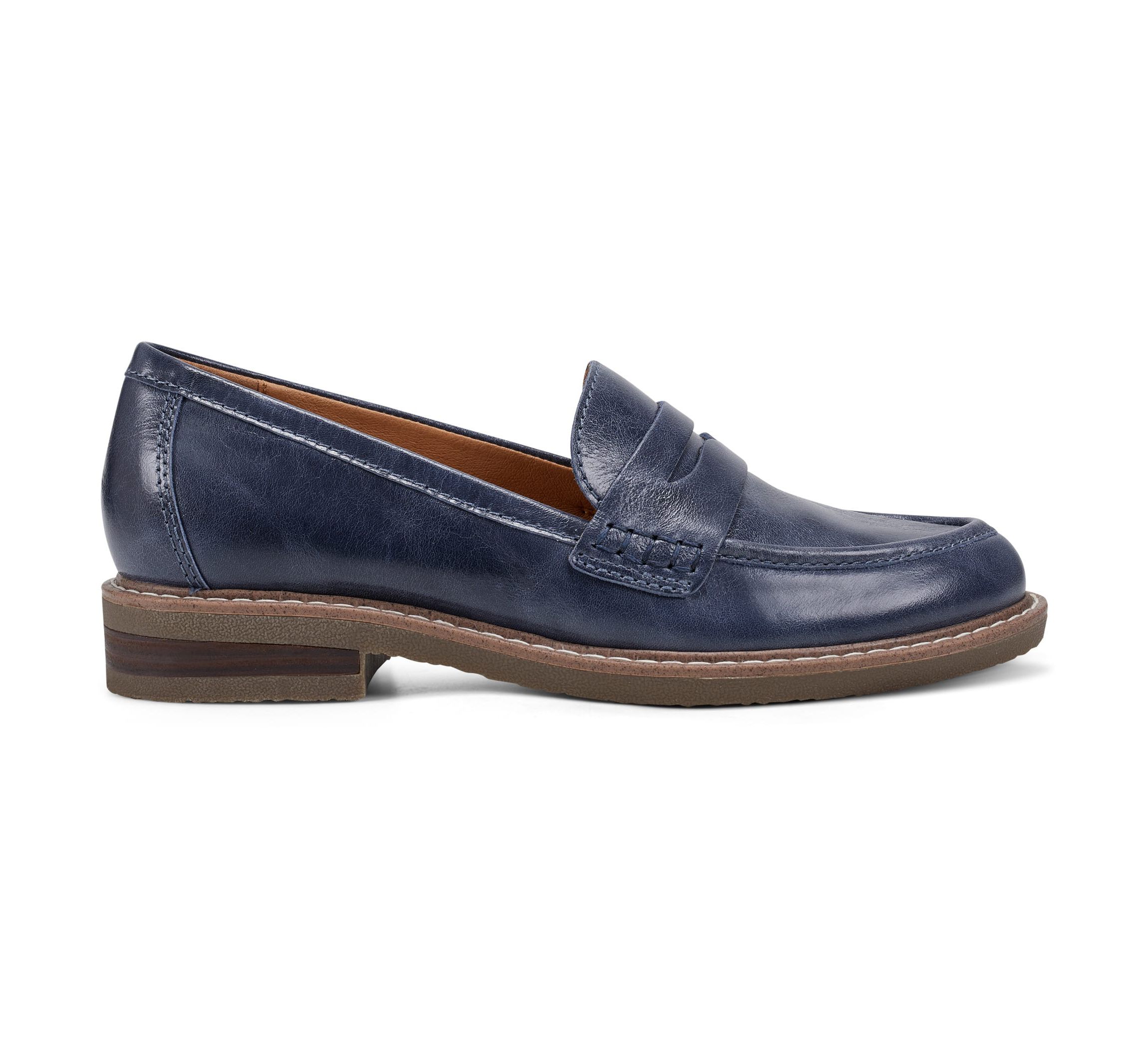 Javas Round Toe Casual Slip-on Penny Loafers