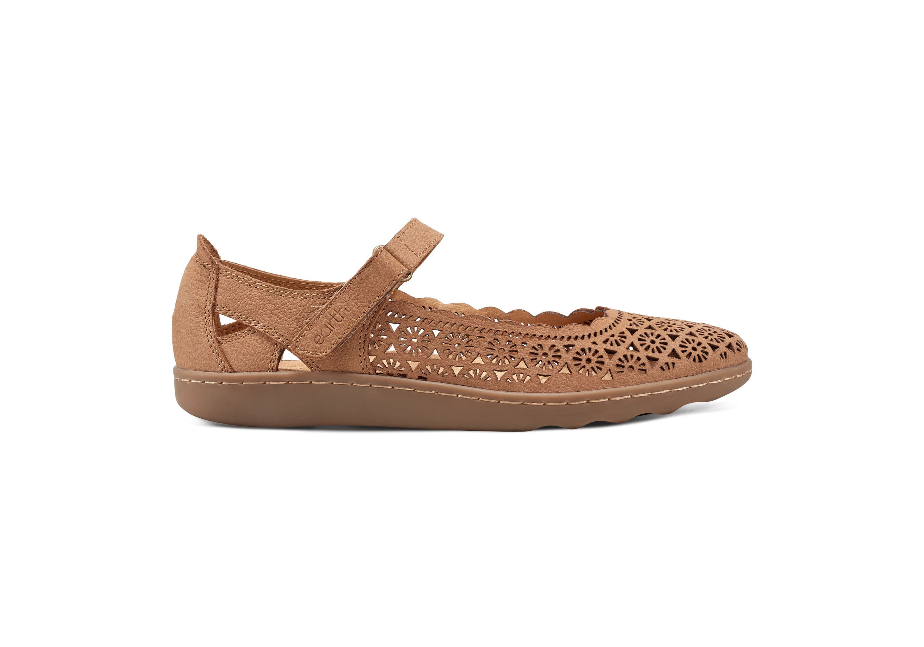 Lady Round Toe Adjustable Strap Casual Flats