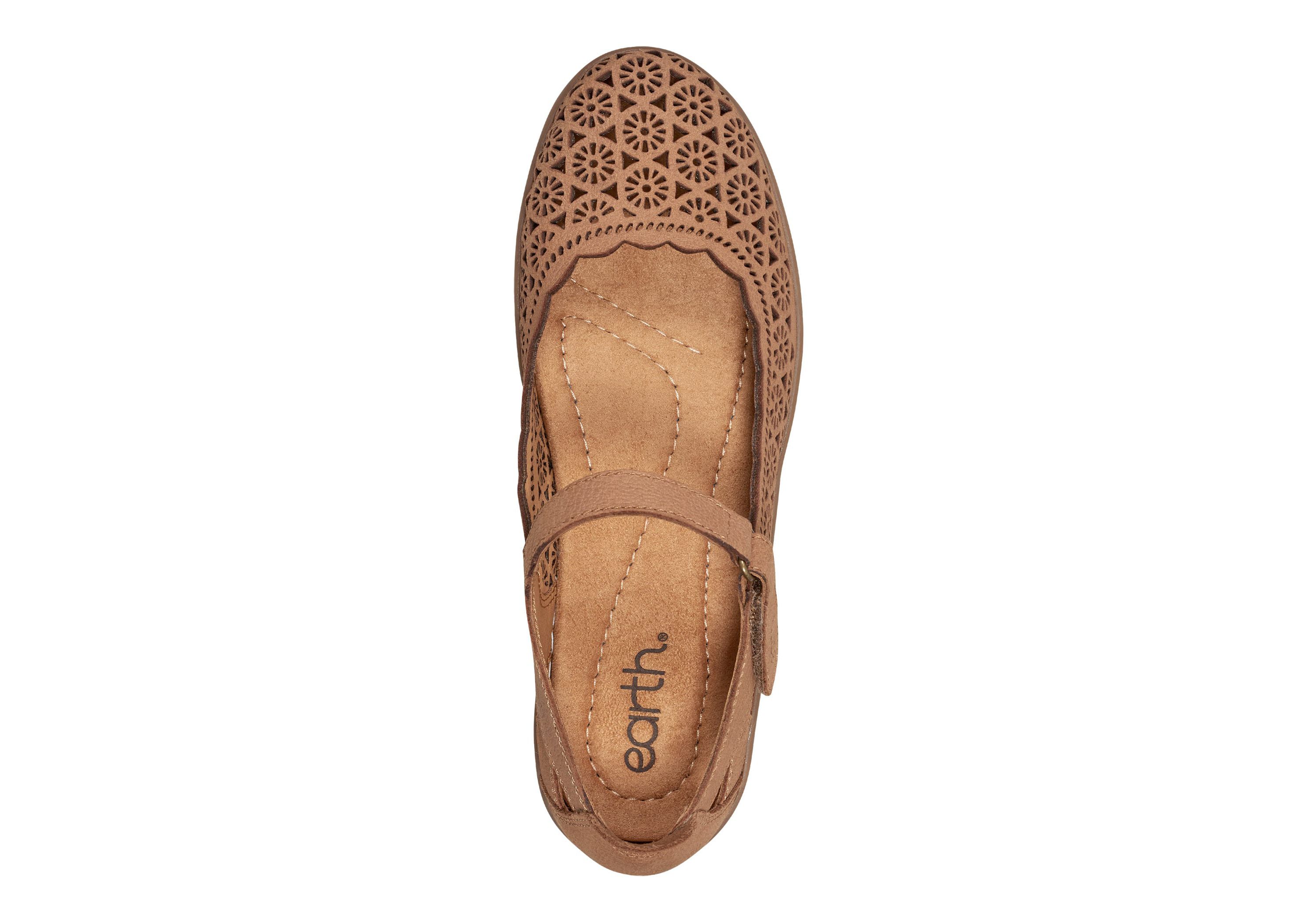 Lady Round Toe Adjustable Strap Casual Flats