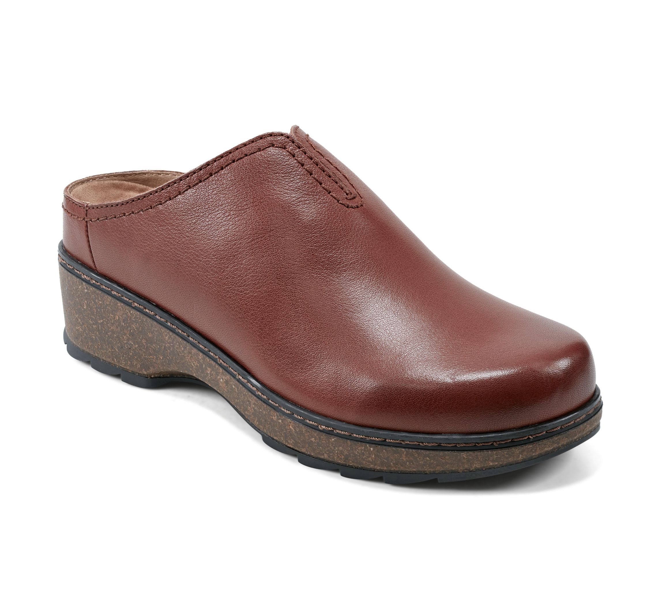 Kolia Round Toe Slip-on Casual Heeled Mules