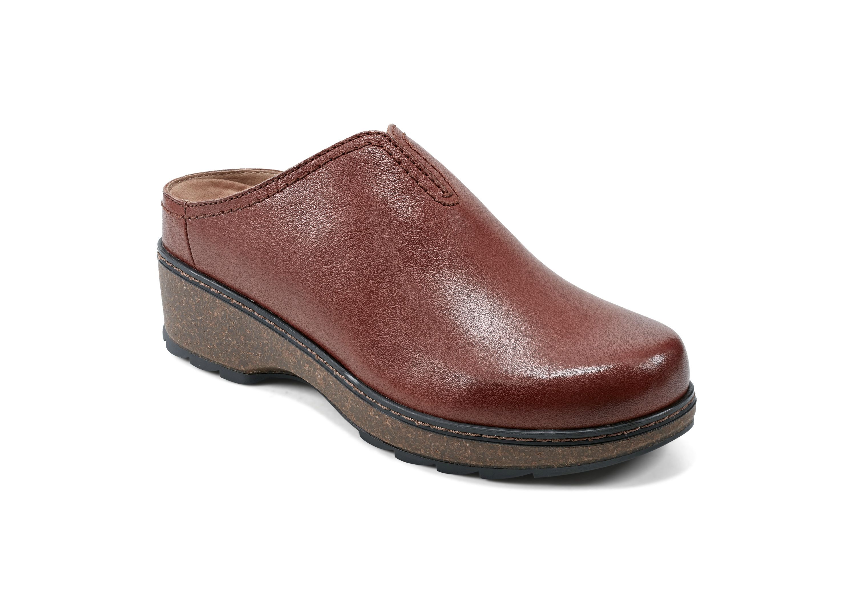Kolia Round Toe Slip-on Casual Heeled Mules