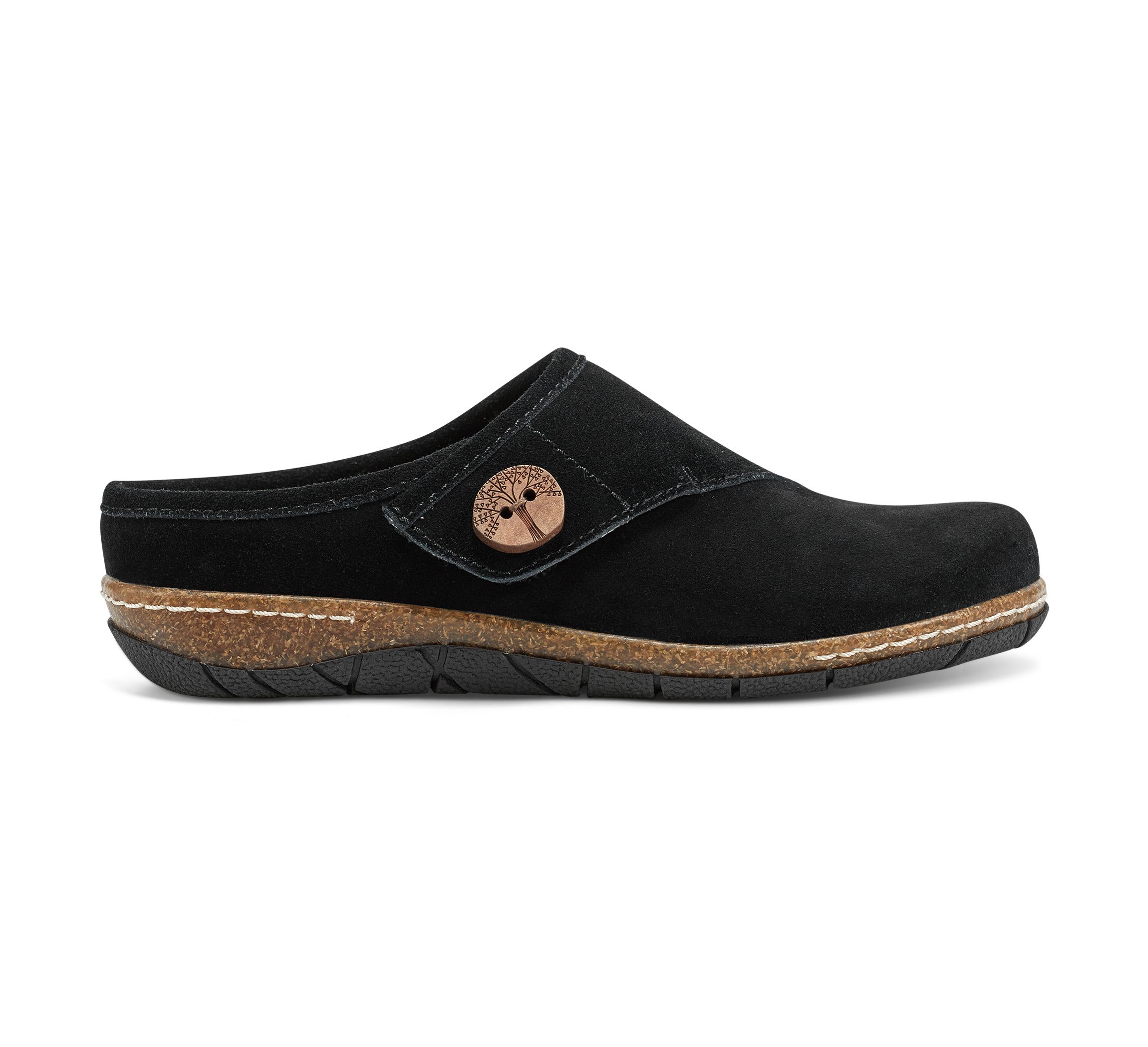 Ezra Round Toe Casual Slip-on Flat Clogs