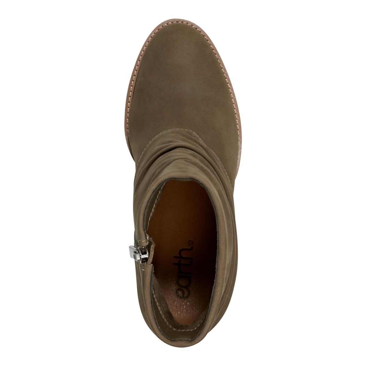 Savvy Block Heel Ruched Casual Booties