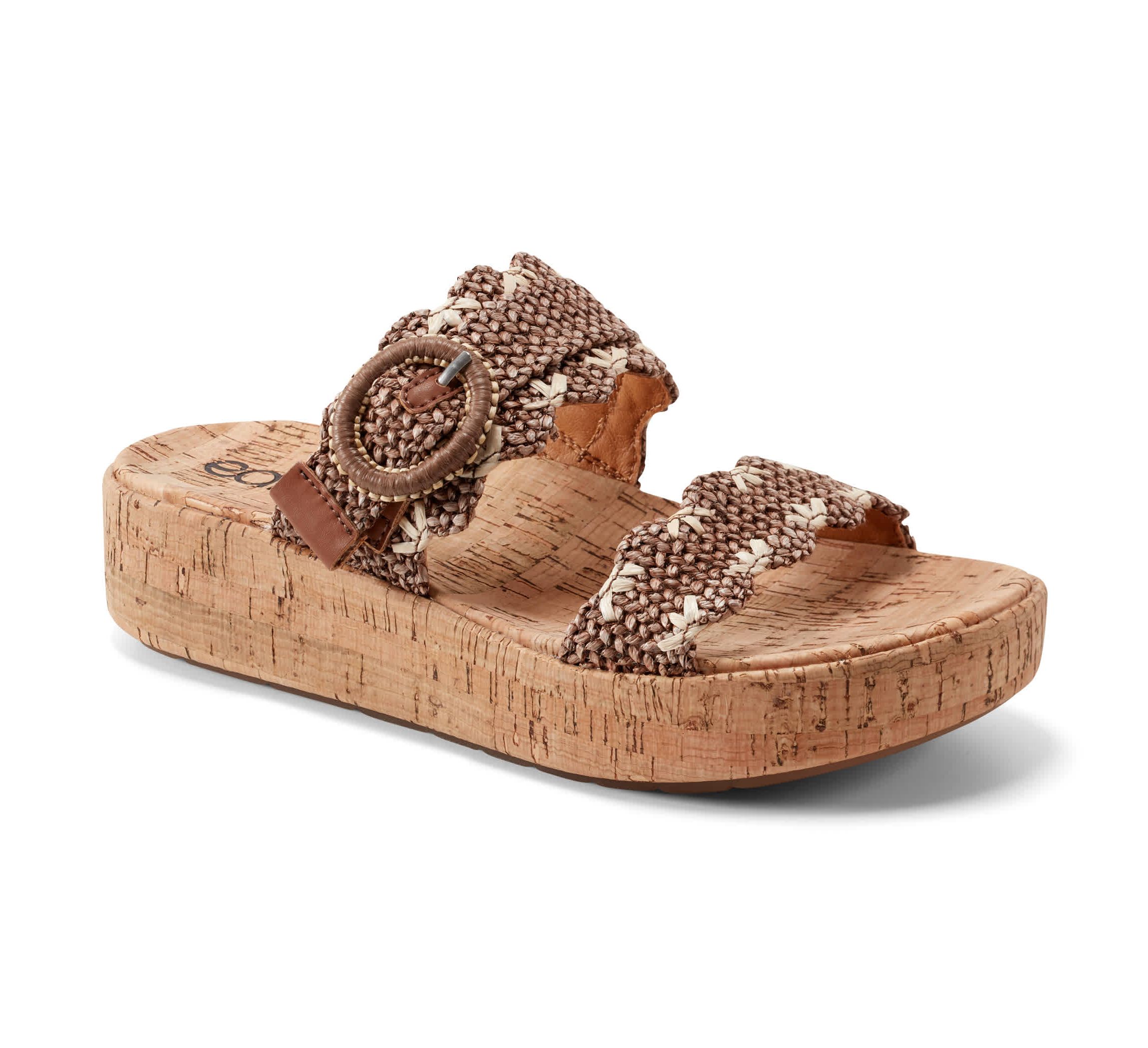Subtle Slip-on Casual Platform Wedge Sandals
