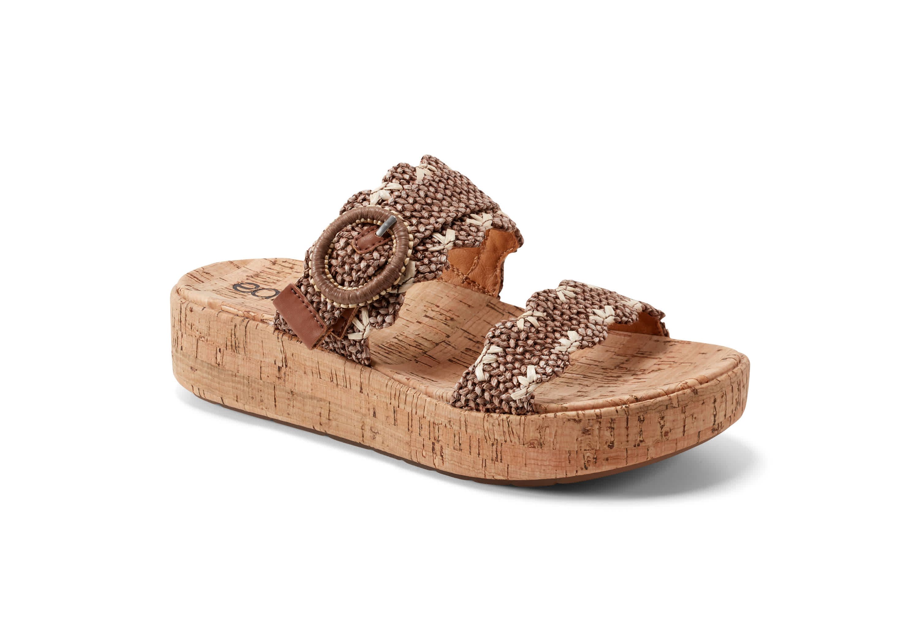 Subtle Slip-on Casual Platform Wedge Sandals