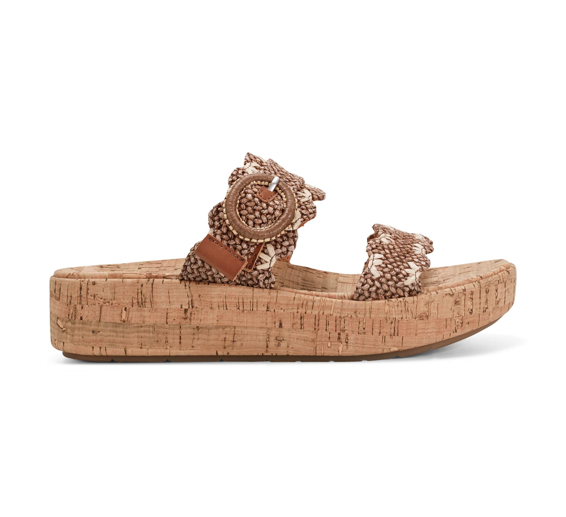 Subtle Slip-on Casual Platform Wedge Sandals