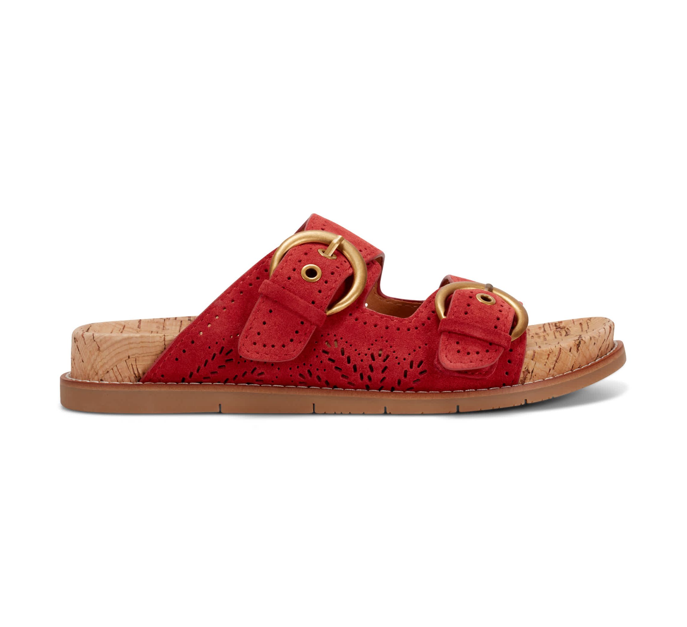 Francii Round Toe Casual Slip-on Flat Sandals