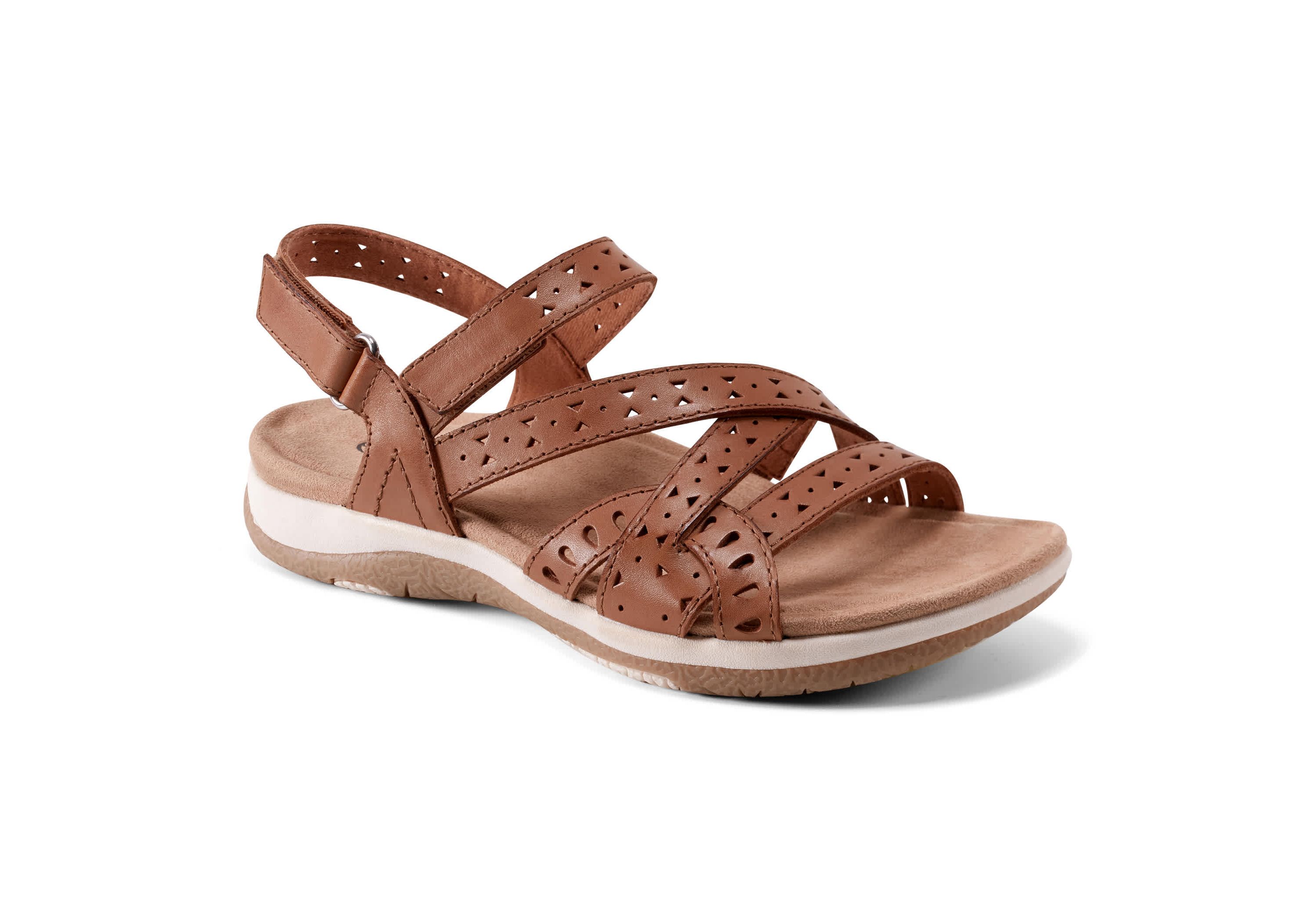 Seravi Strappy Round Toe Casual Sandals