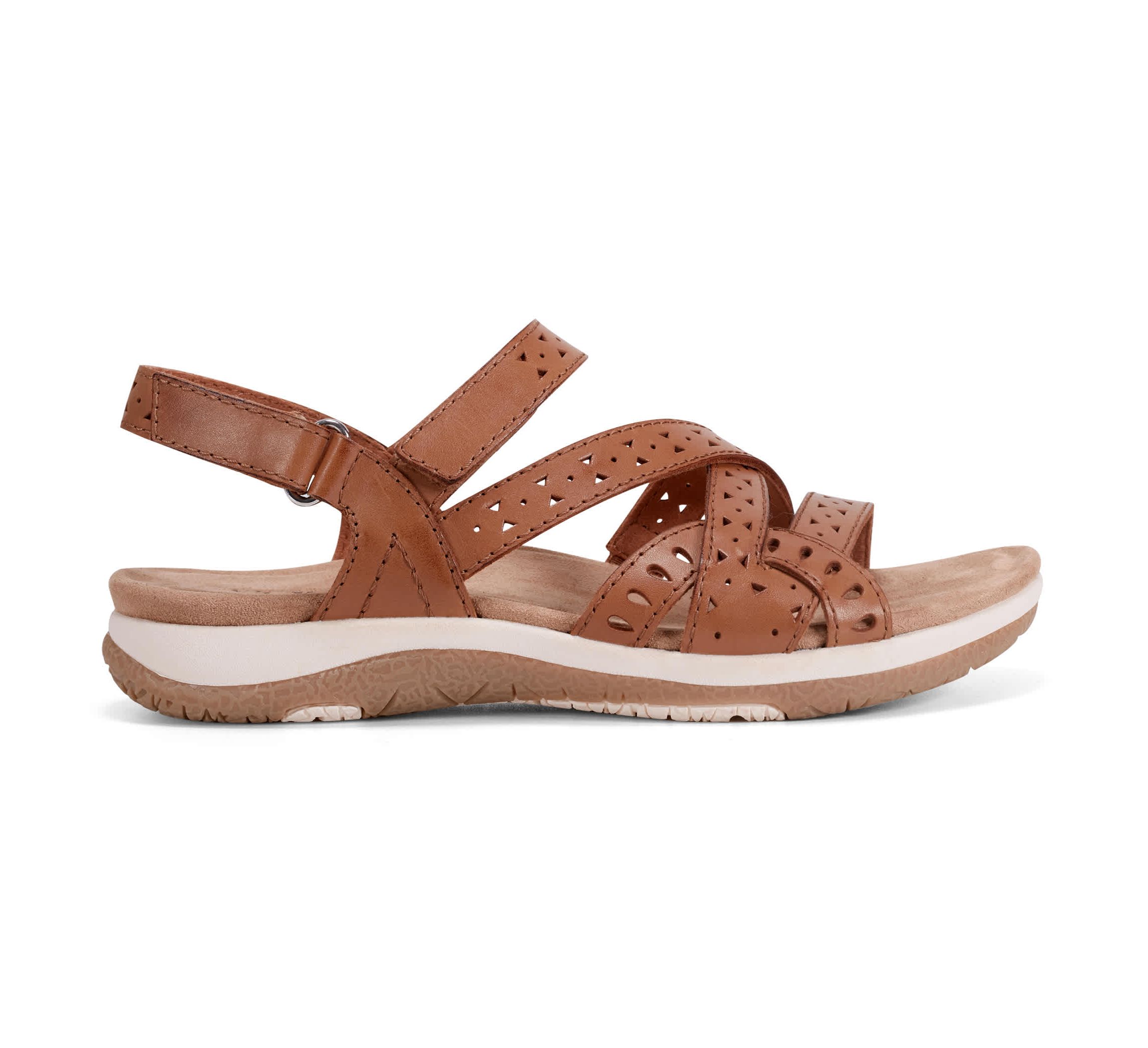 Seravi Strappy Round Toe Casual Sandals