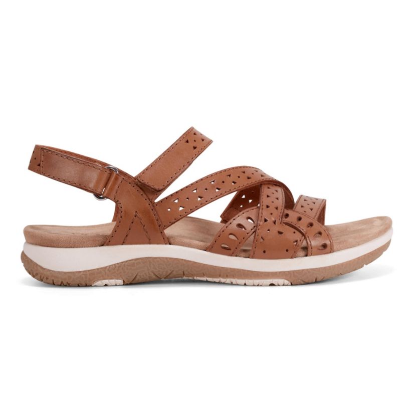 Seravi Strappy Round Toe Casual Sandals