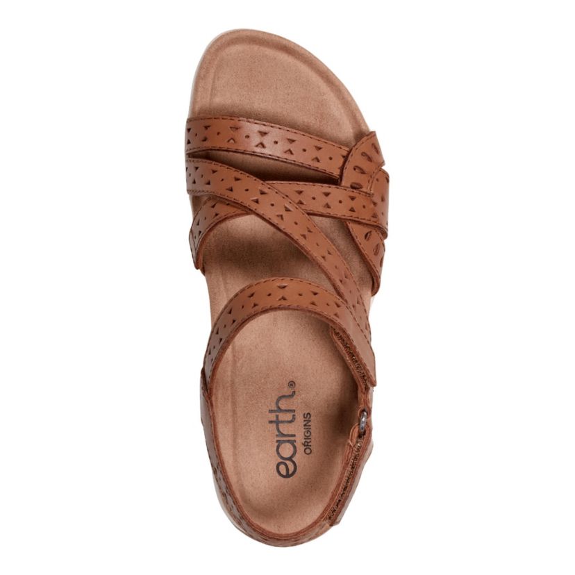 Seravi Strappy Round Toe Casual Sandals