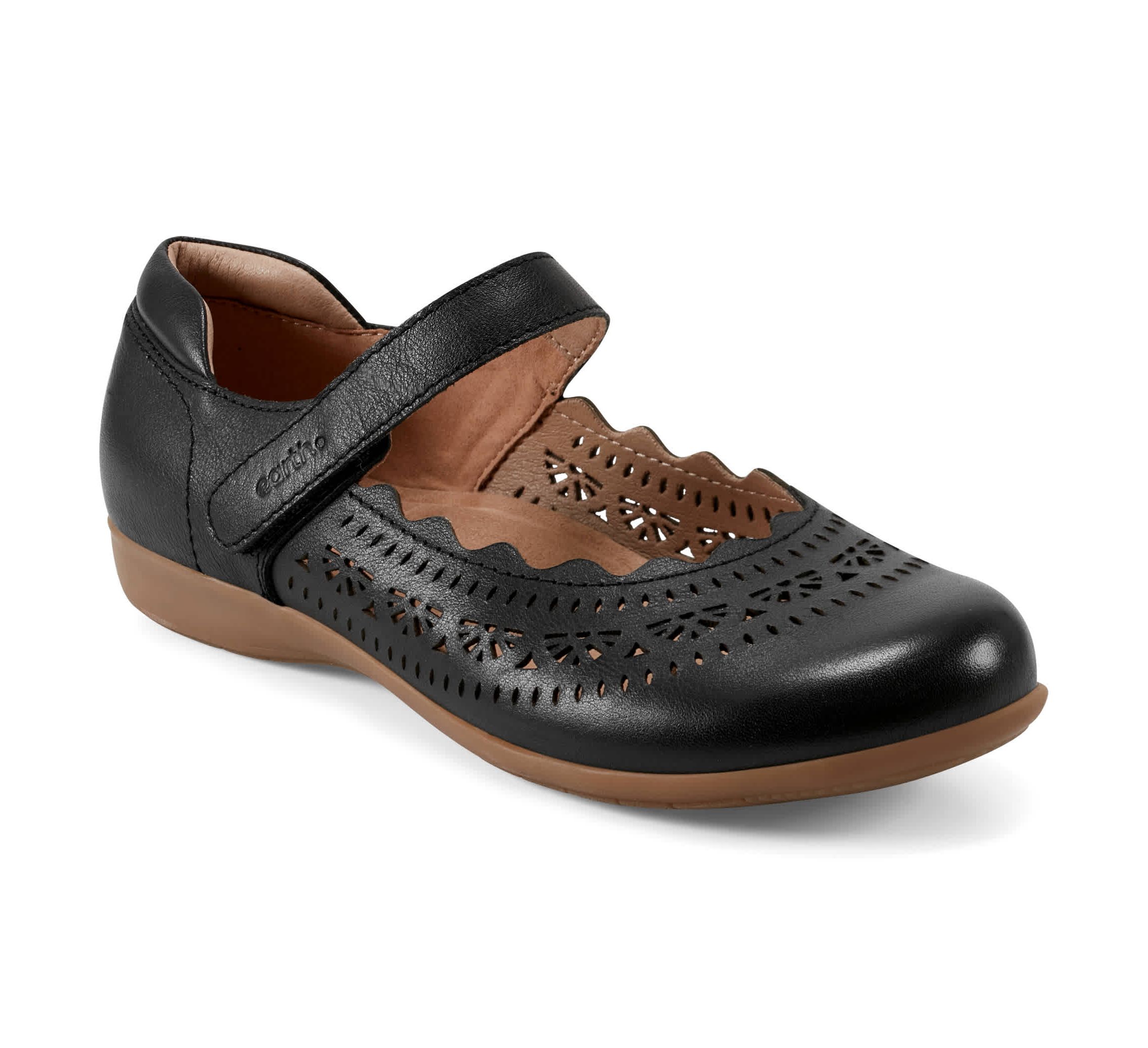 Brady Round Toe Adjustable Strap Casual Flats