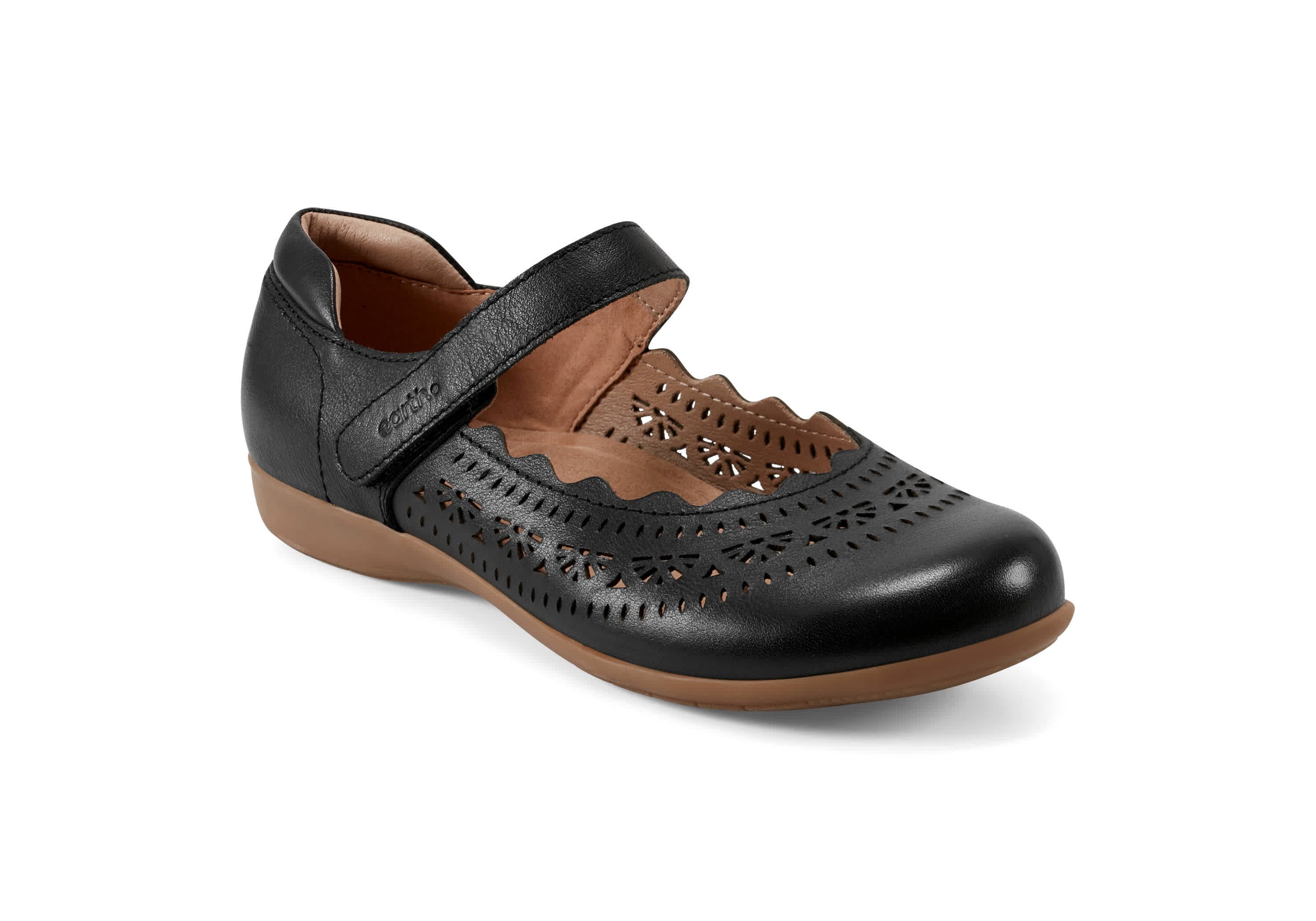 Brady Round Toe Adjustable Strap Casual Flats
