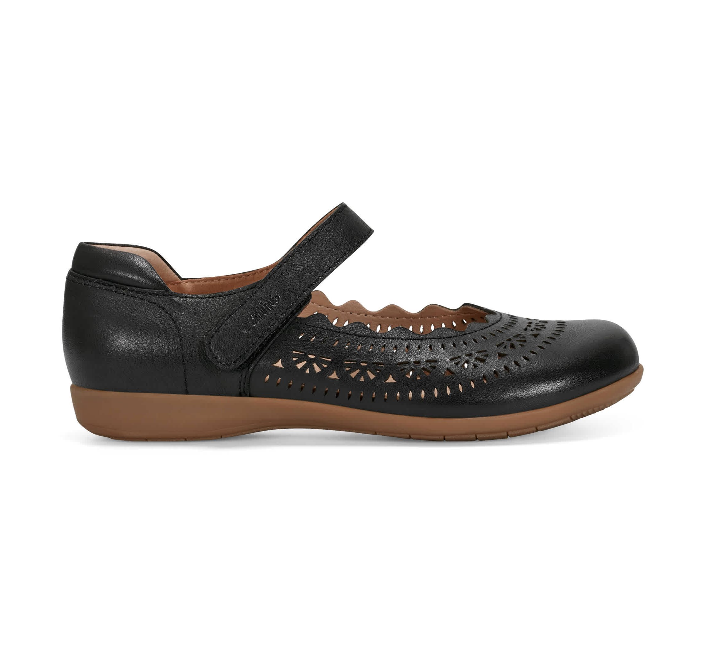 Brady Round Toe Adjustable Strap Casual Flats