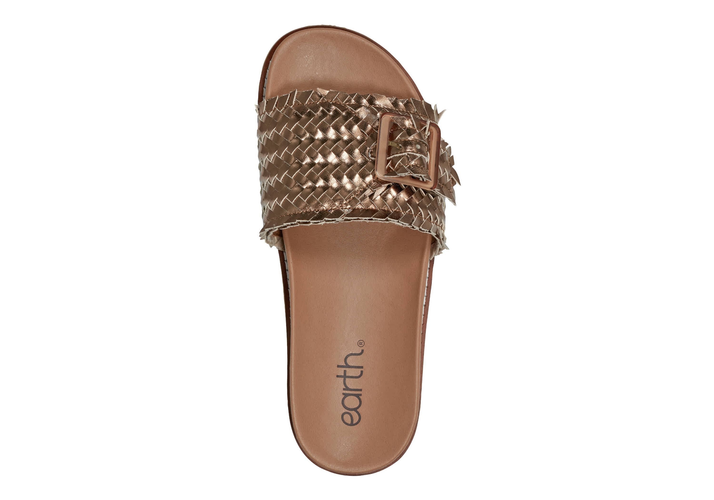 Fontane Round Toe Casual Slip-on Flat Sandals