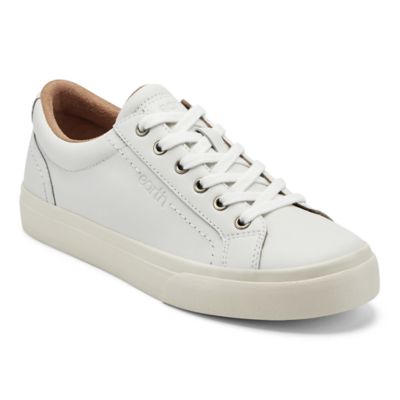 Earth Women's Dailey Round Toe Lace-up Casual Sneakers, White, 8.5M