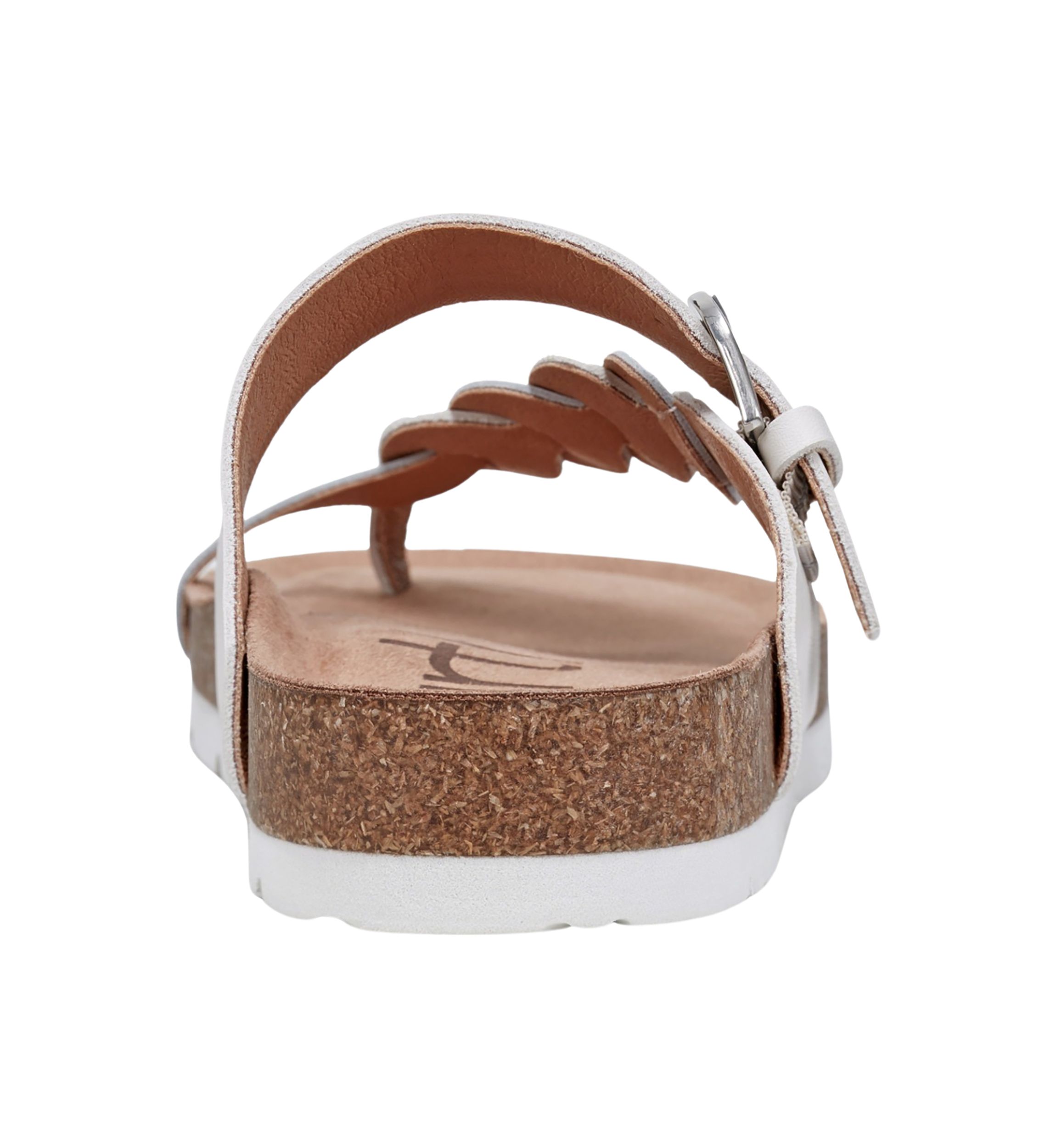 Alyce Round Toe Footbed Slip On Casual Sandals
