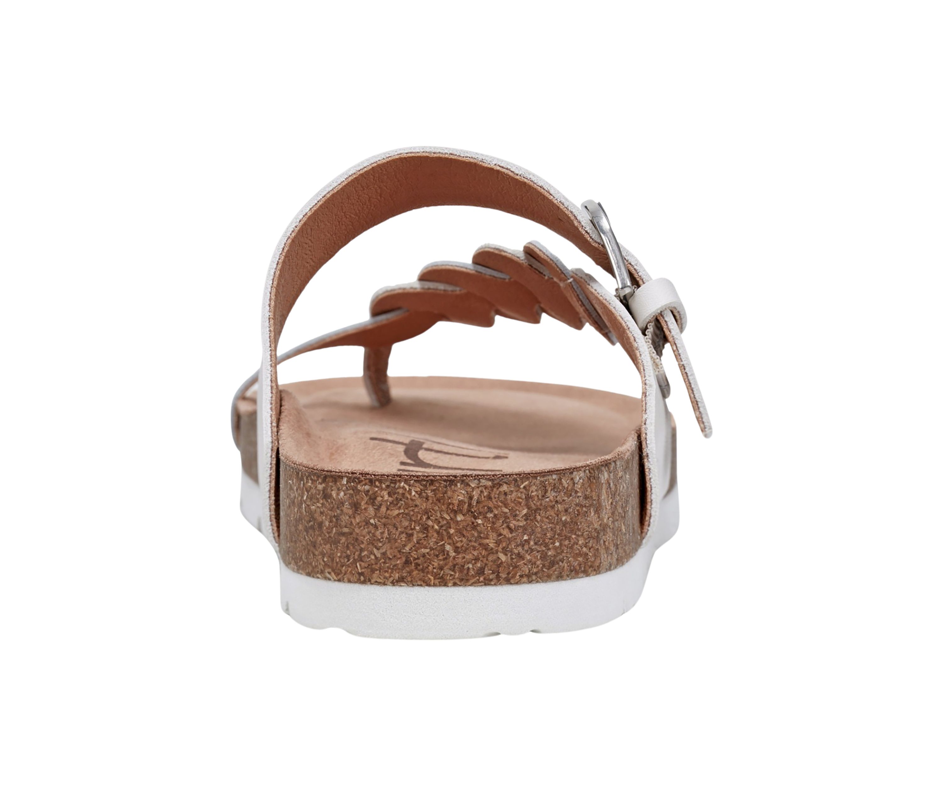 Alyce Round Toe Footbed Slip On Casual Sandals