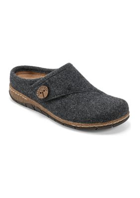 Ezra Round Toe Casual Slip On Flat Clogs