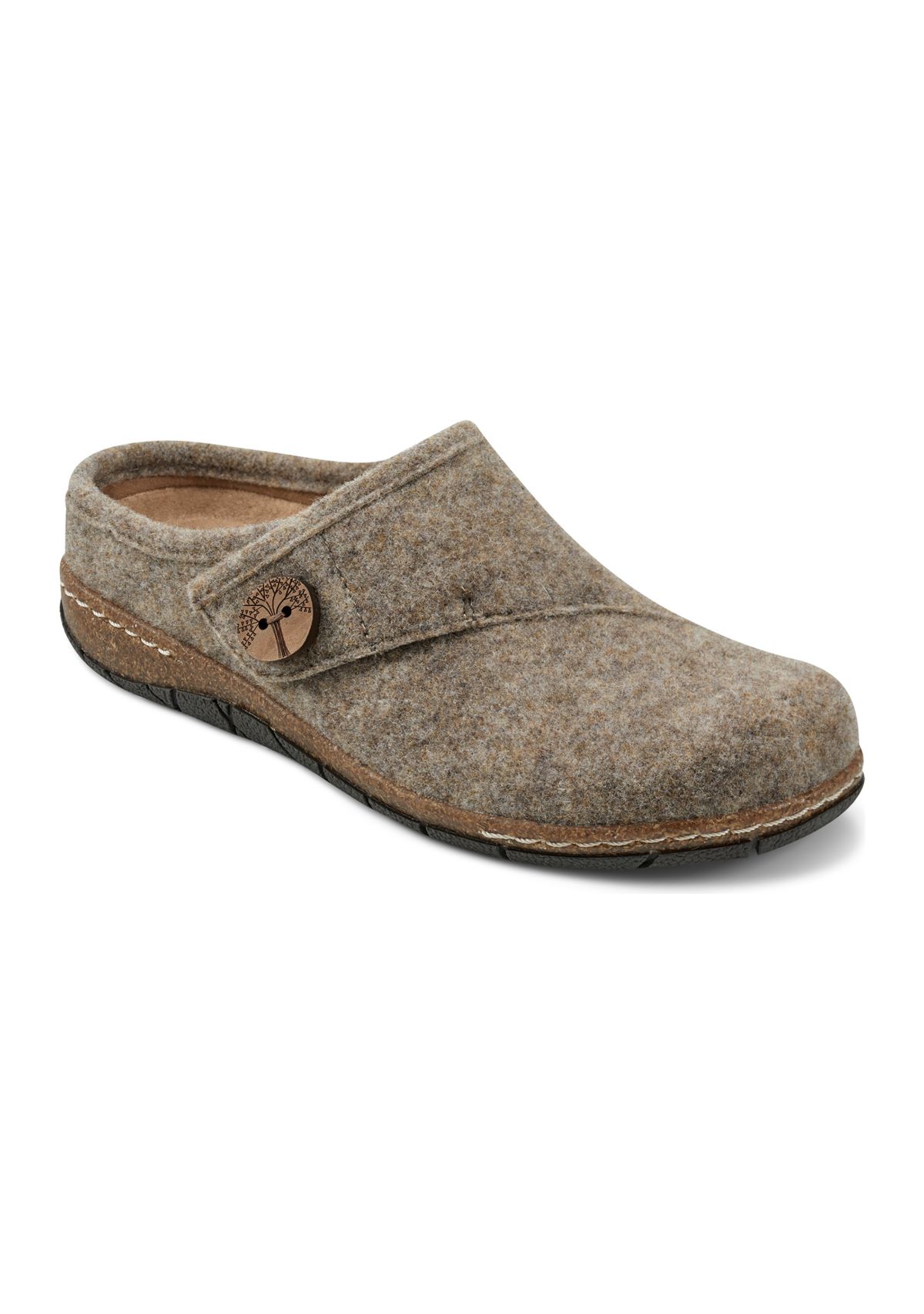 Ezra Round Toe Casual Slip On Flat Clogs