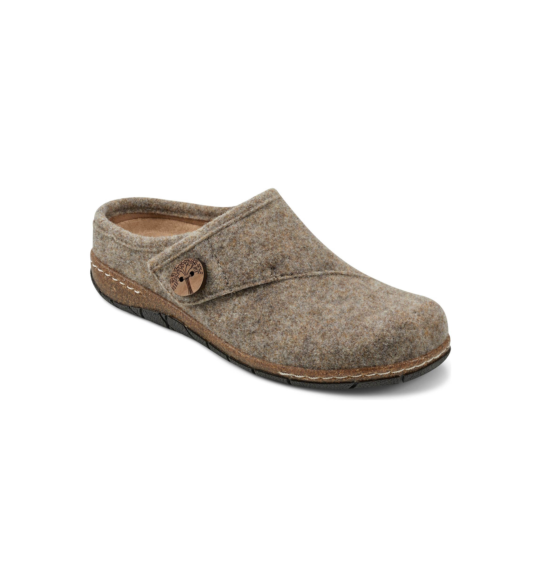 Ezra Round Toe Casual Slip On Flat Clogs