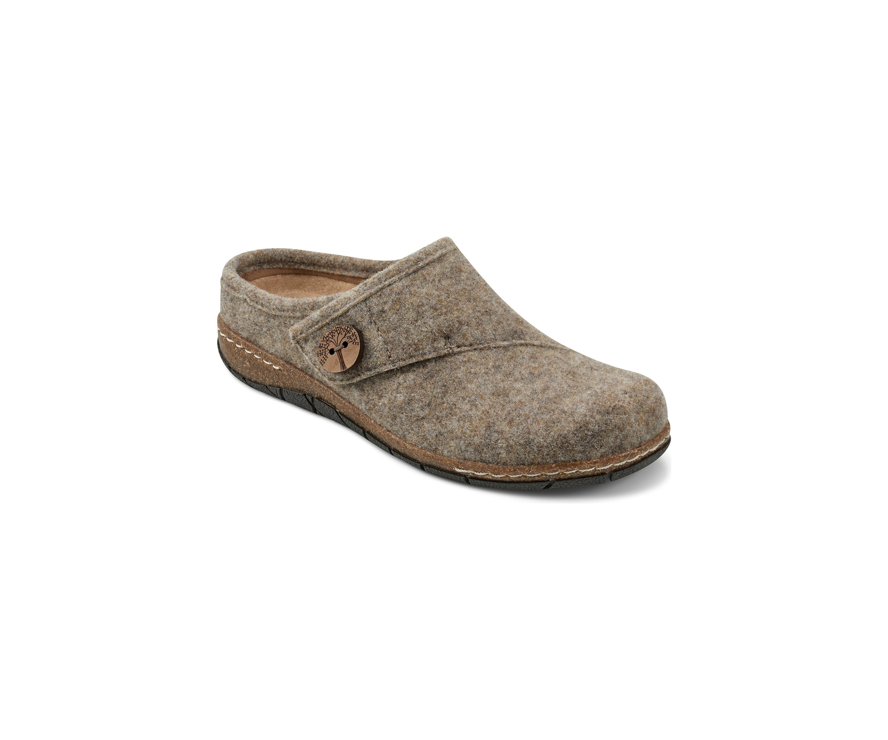 Ezra Round Toe Casual Slip On Flat Clogs