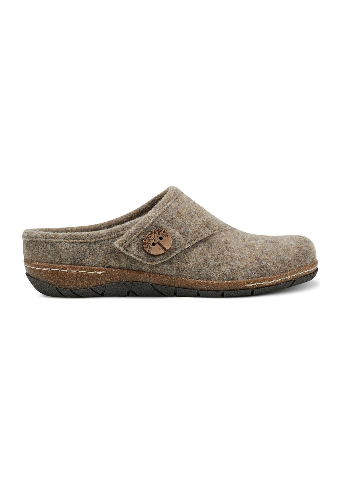 Ezra Round Toe Casual Slip On Flat Clogs