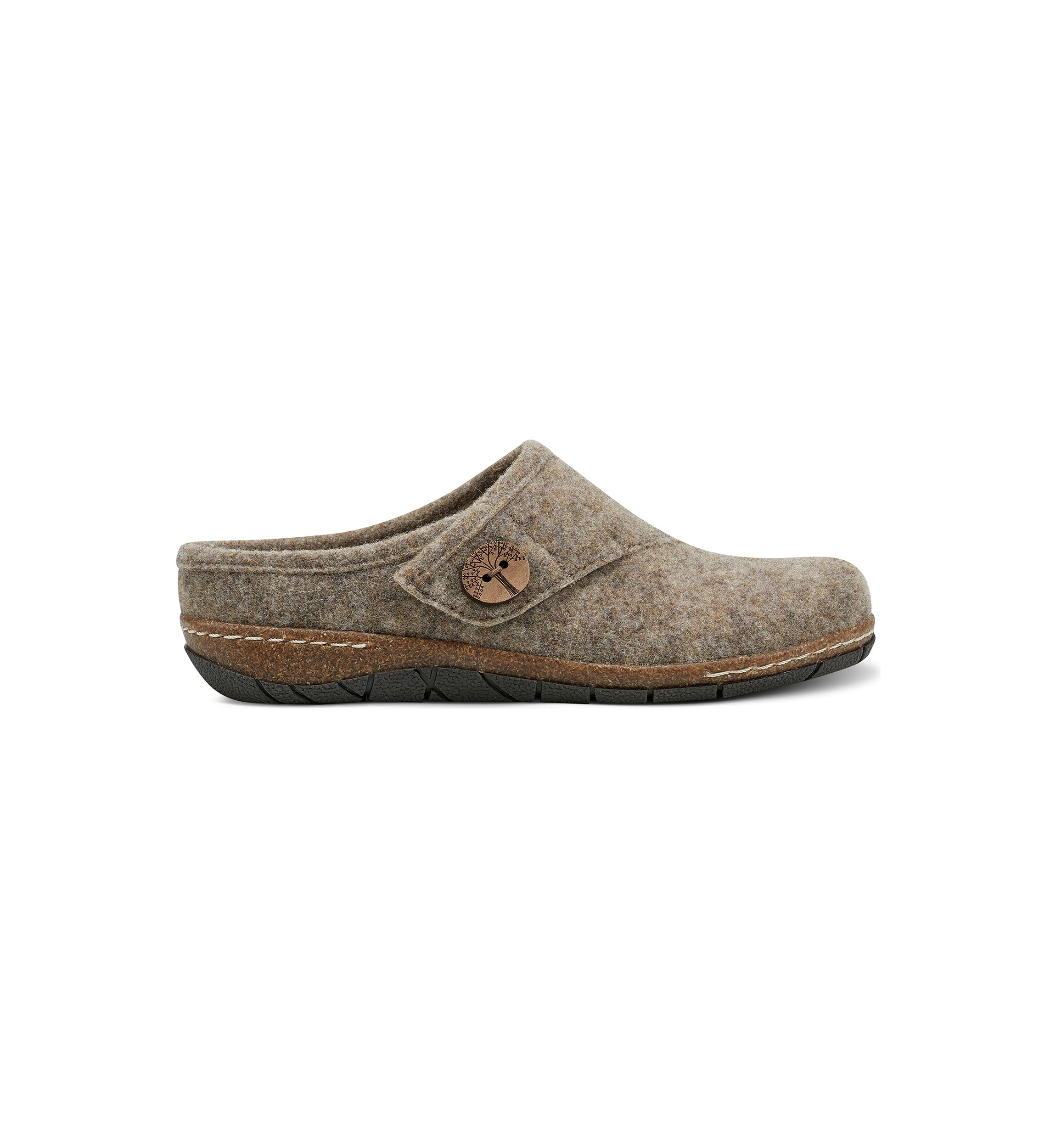 Ezra Round Toe Casual Slip On Flat Clogs
