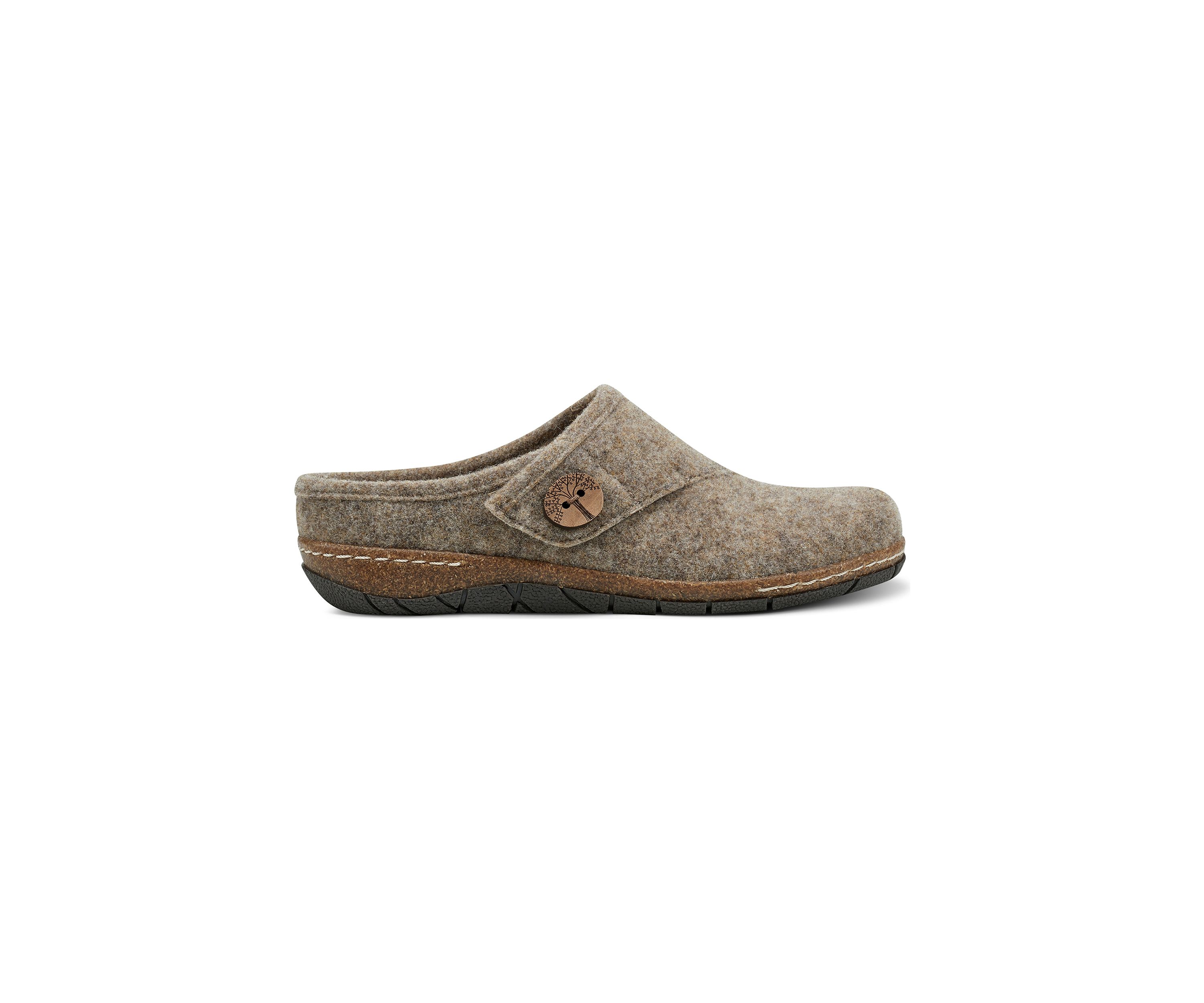 Ezra Round Toe Casual Slip On Flat Clogs