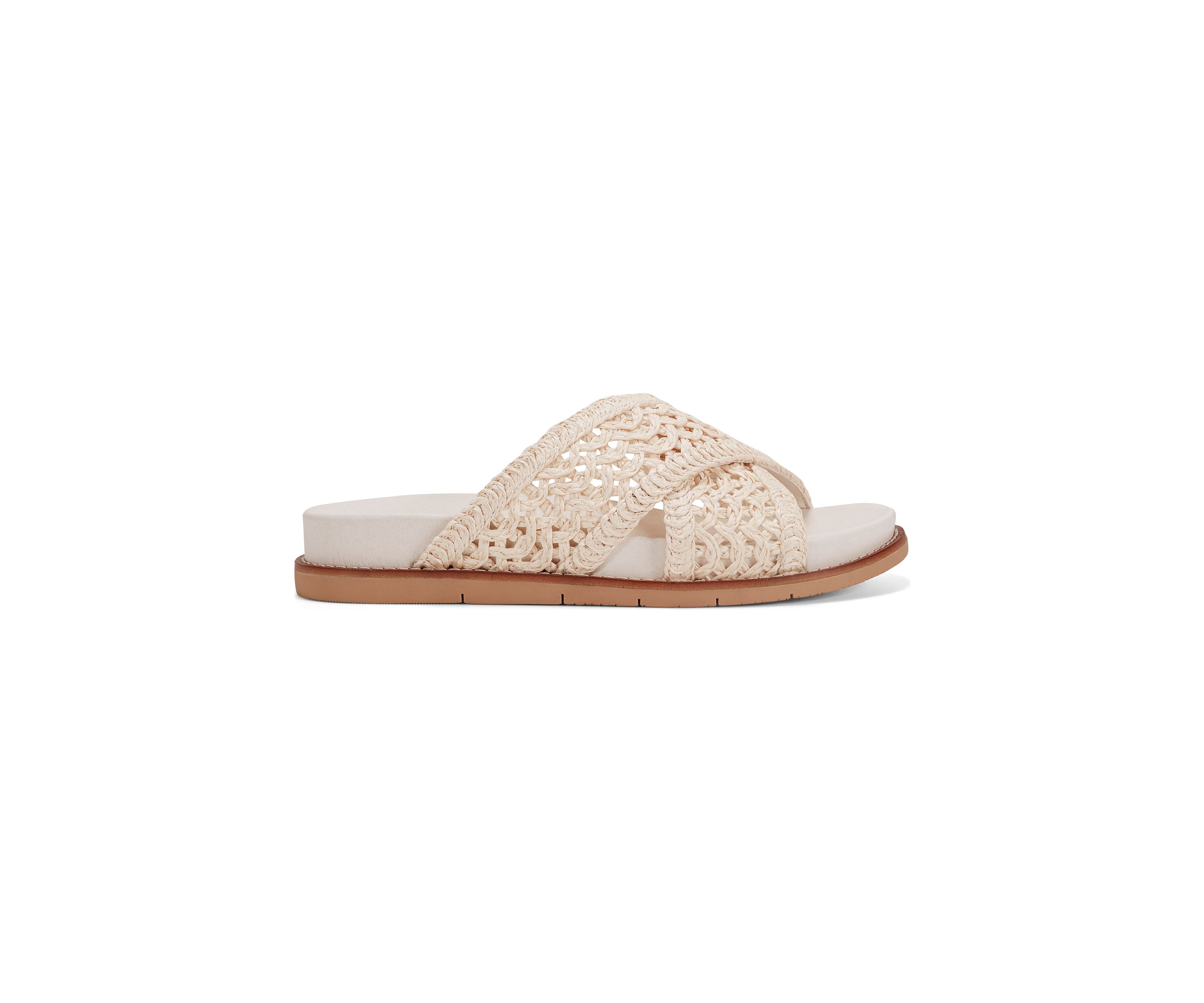 Flurry Round Toe Slip On Flat Casual Sandals