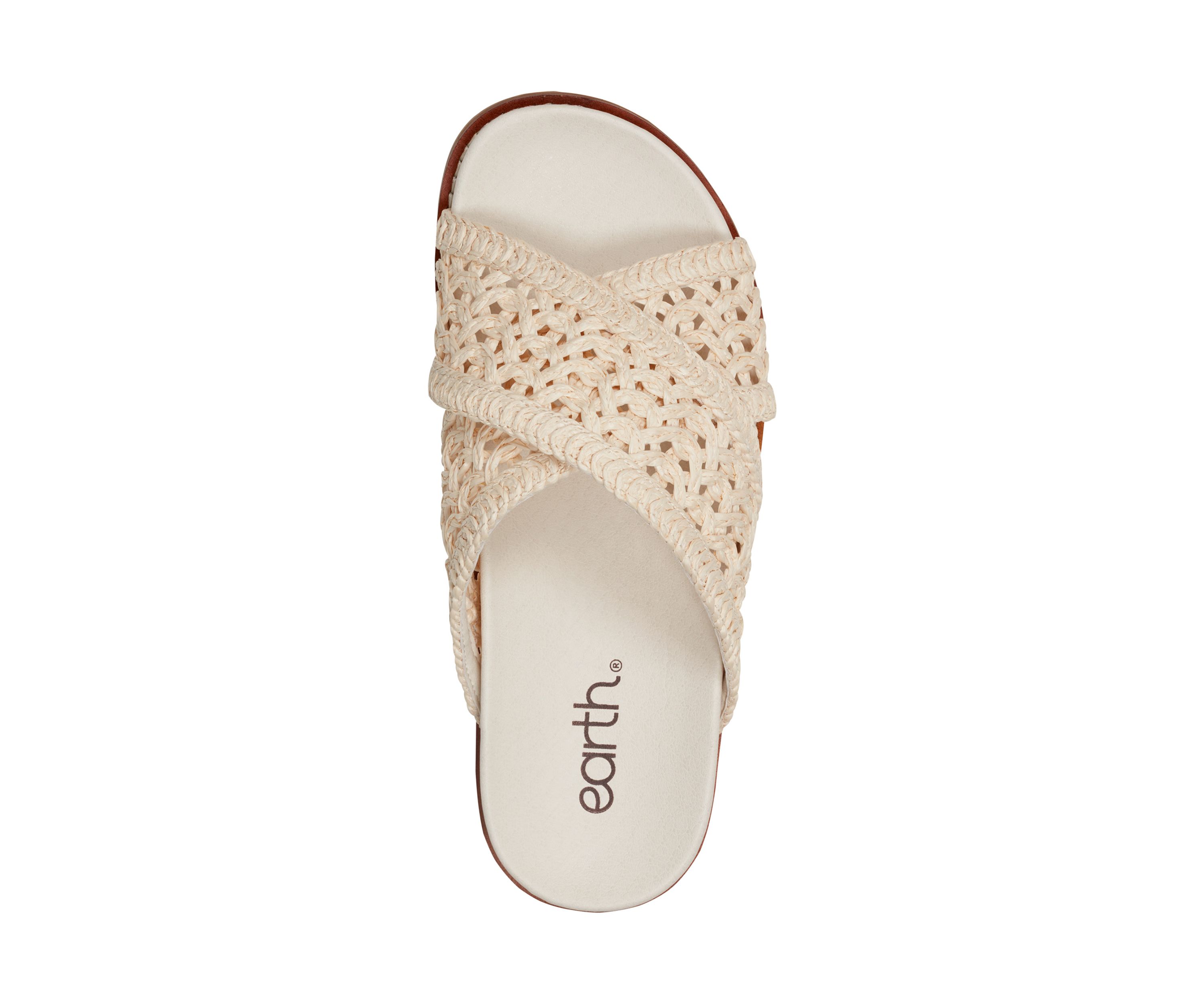 Flurry Round Toe Slip On Flat Casual Sandals