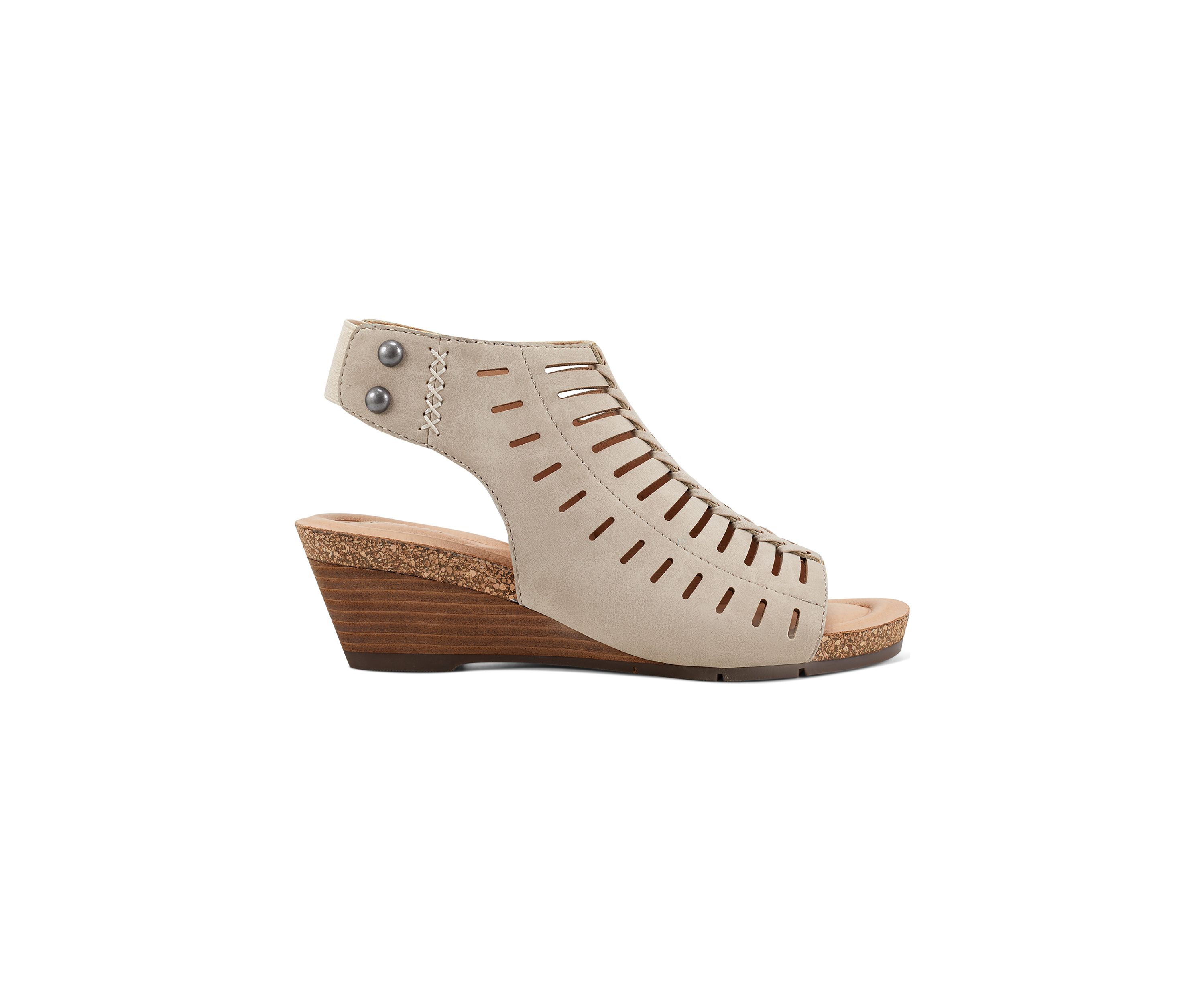 Hana Round Toe Laser Cut Dress Sandals