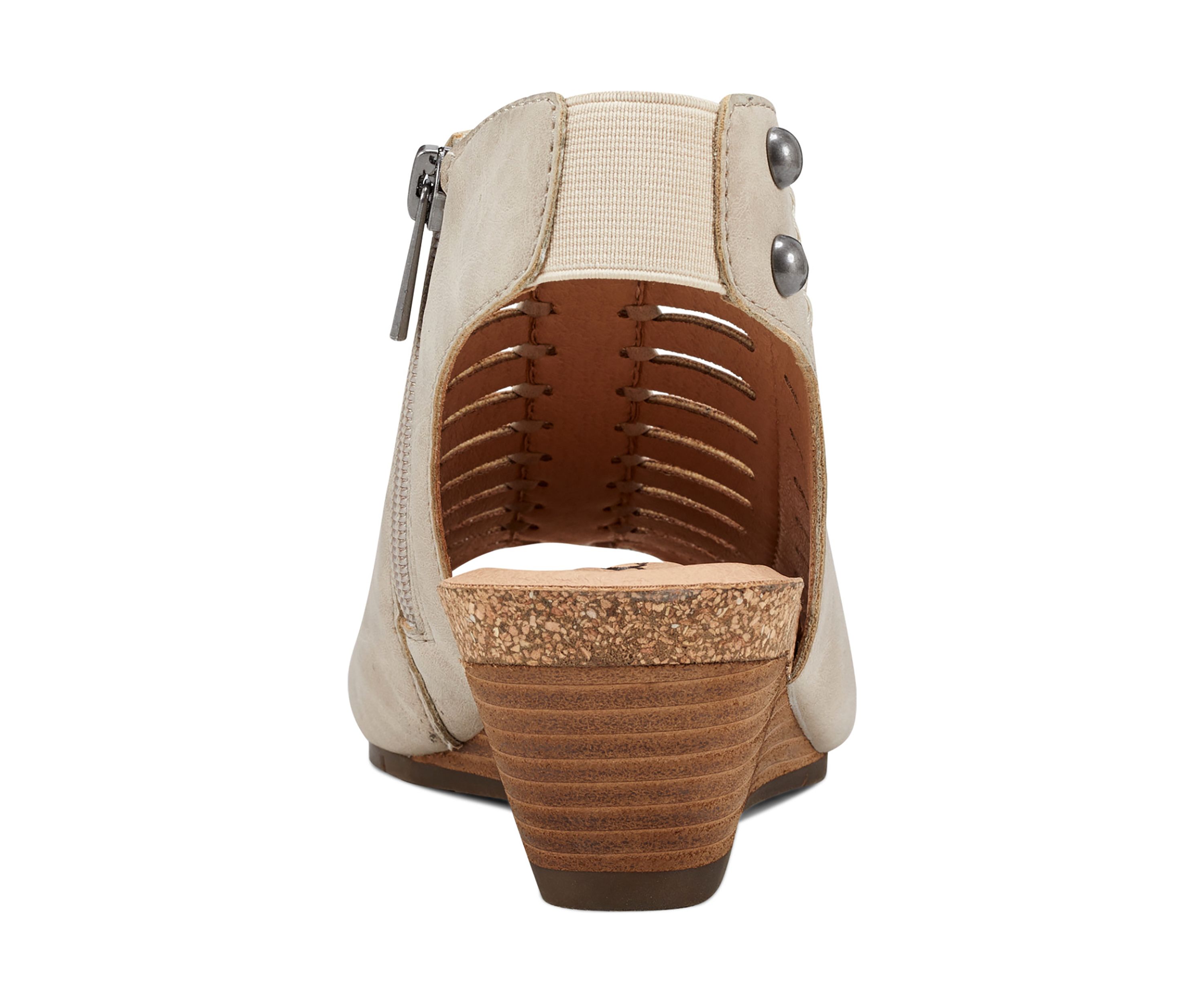 Hana Round Toe Laser Cut Dress Sandals