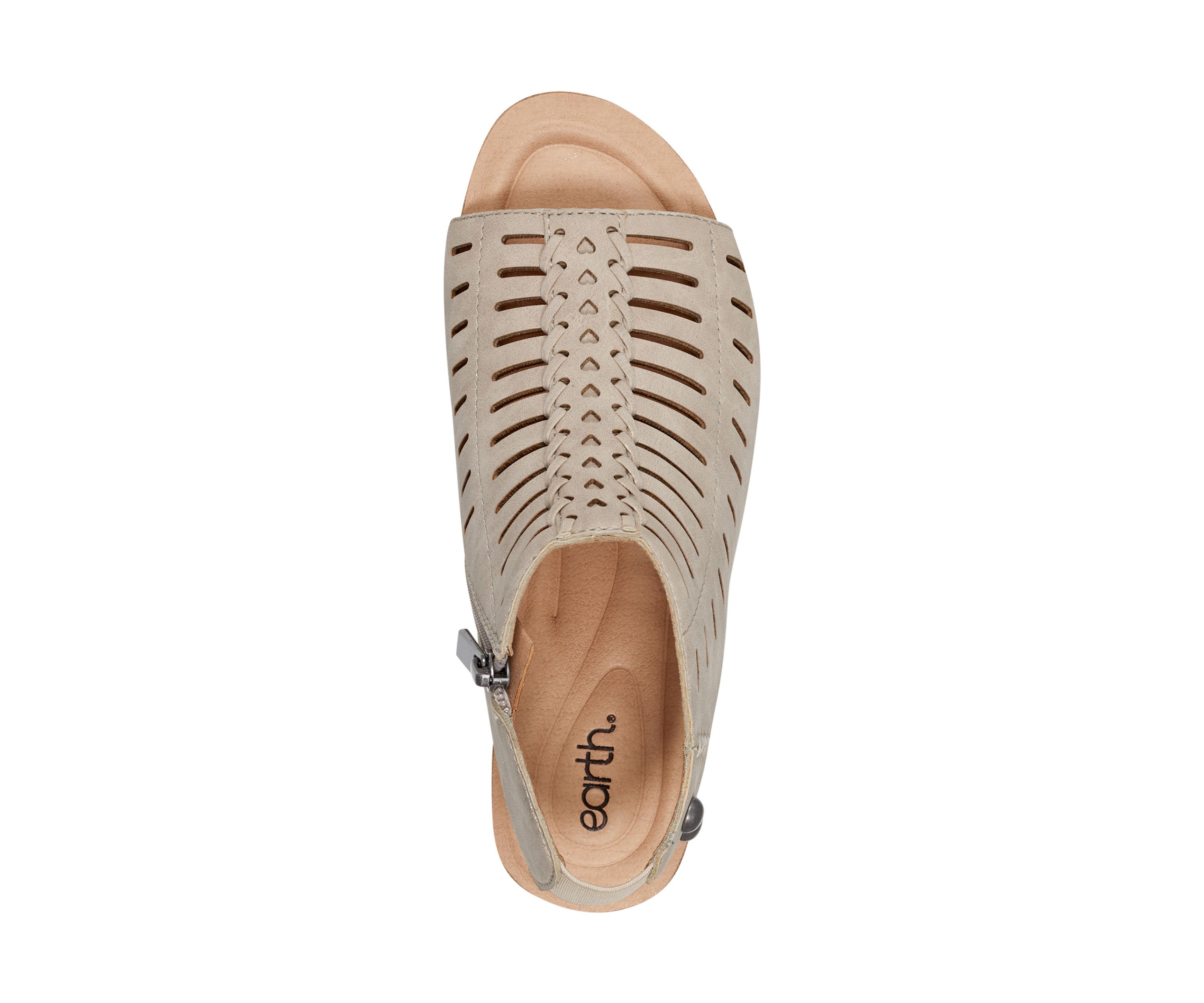 Hana Round Toe Laser Cut Dress Sandals