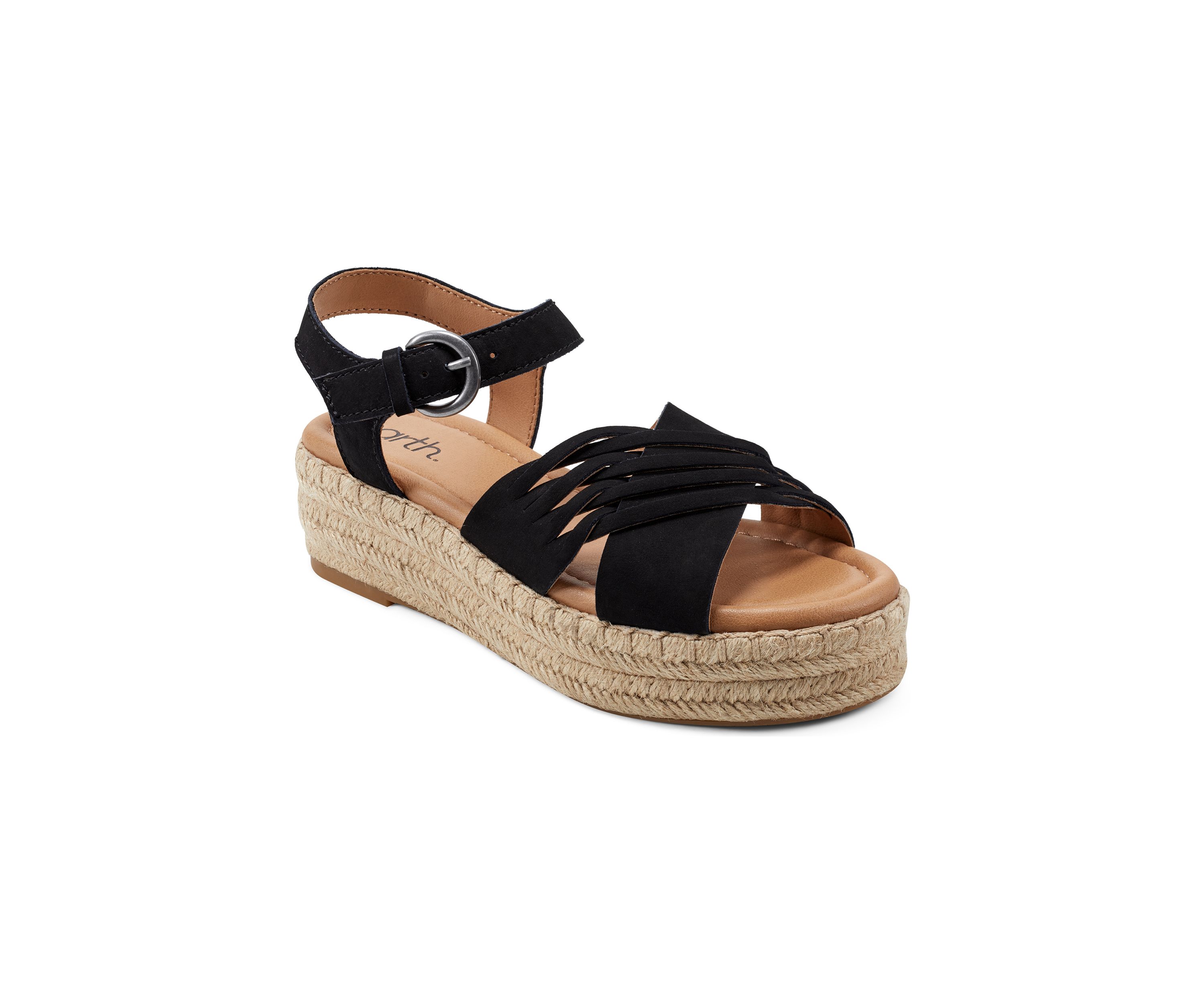 Hilda Open Toe Casual Platform Espadrille Sandals