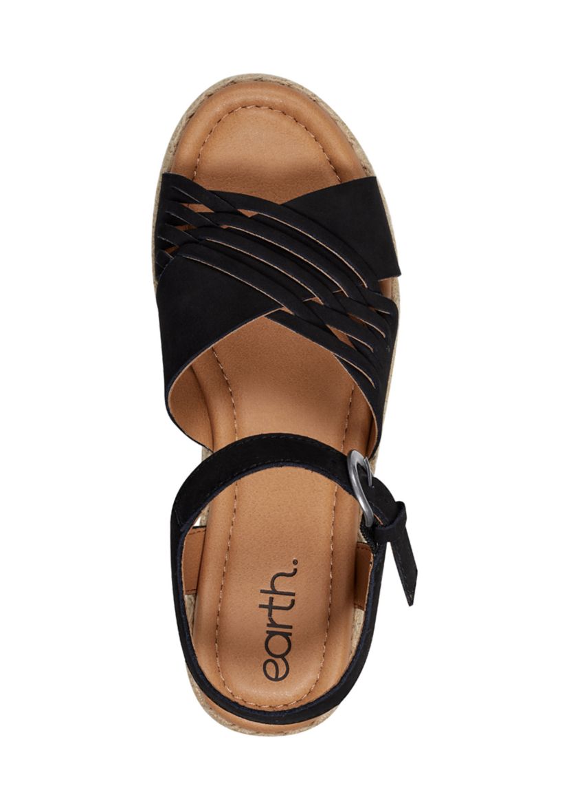 Hilda Open Toe Casual Platform Espadrille Sandals