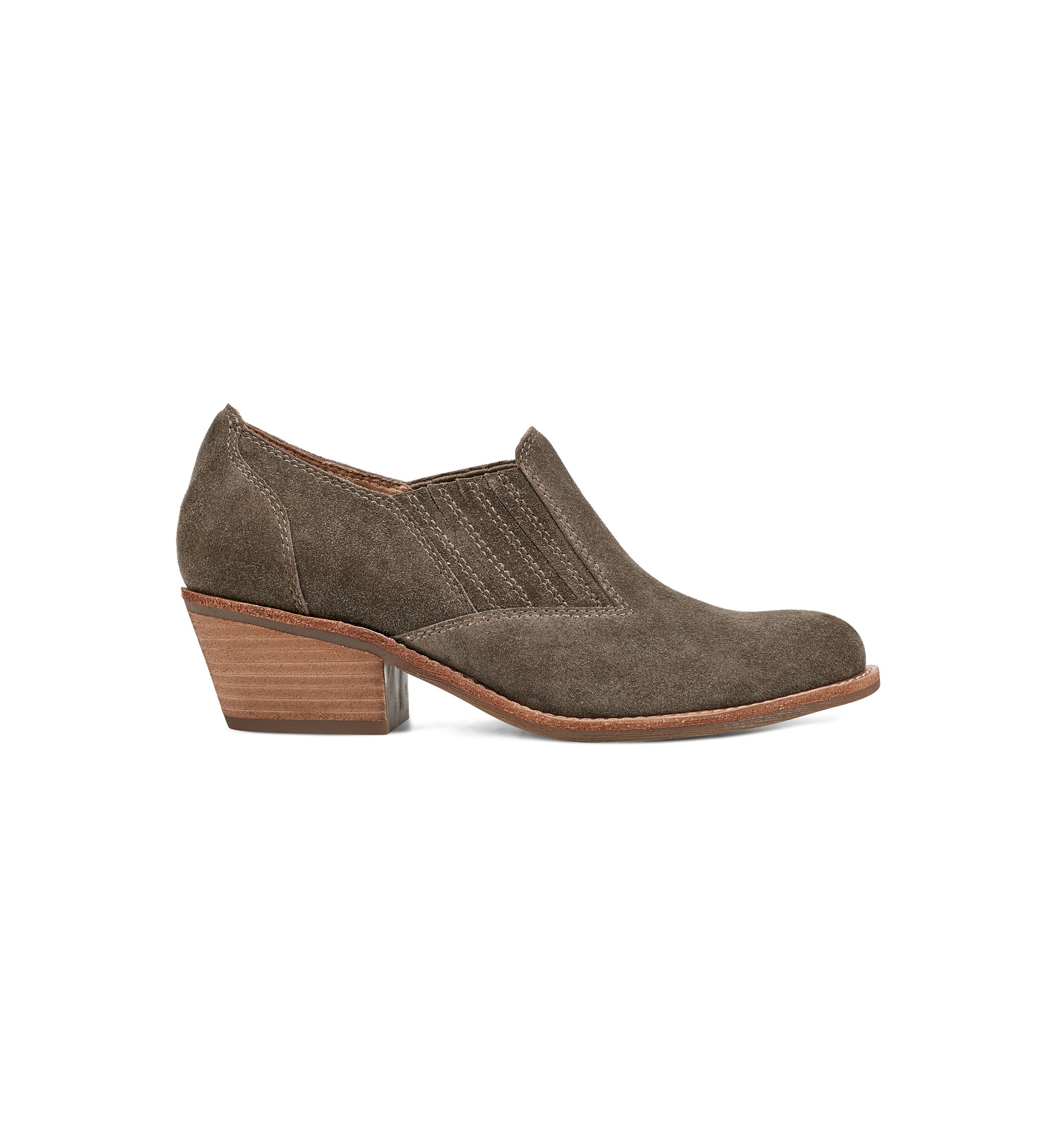 Jalin Block Heel Slip On Casual Booties