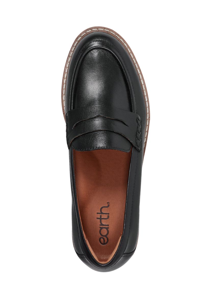 Javas Round Toe Casual Slip-on Penny Loafers