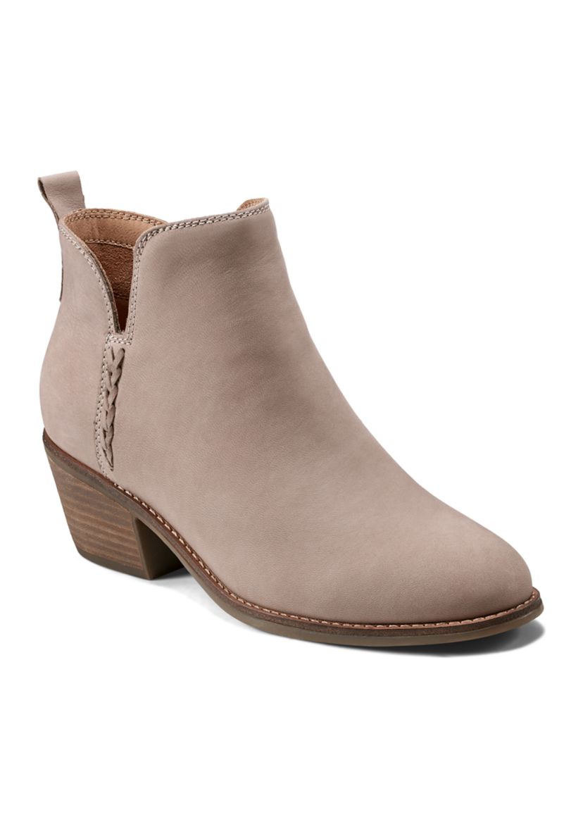 Marisole Block Heel Slip On Casual Booties