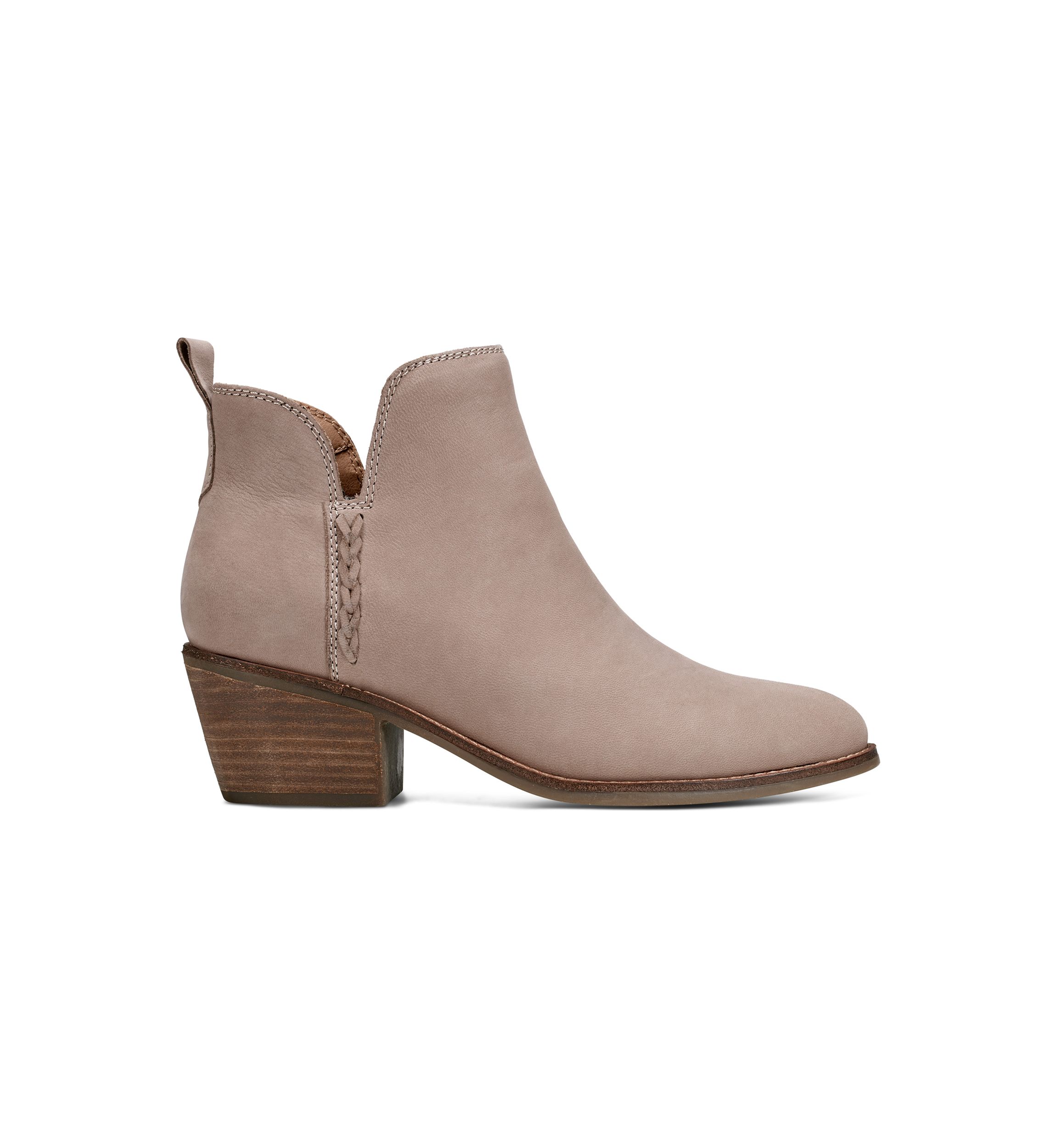 Marisole Block Heel Slip On Casual Booties