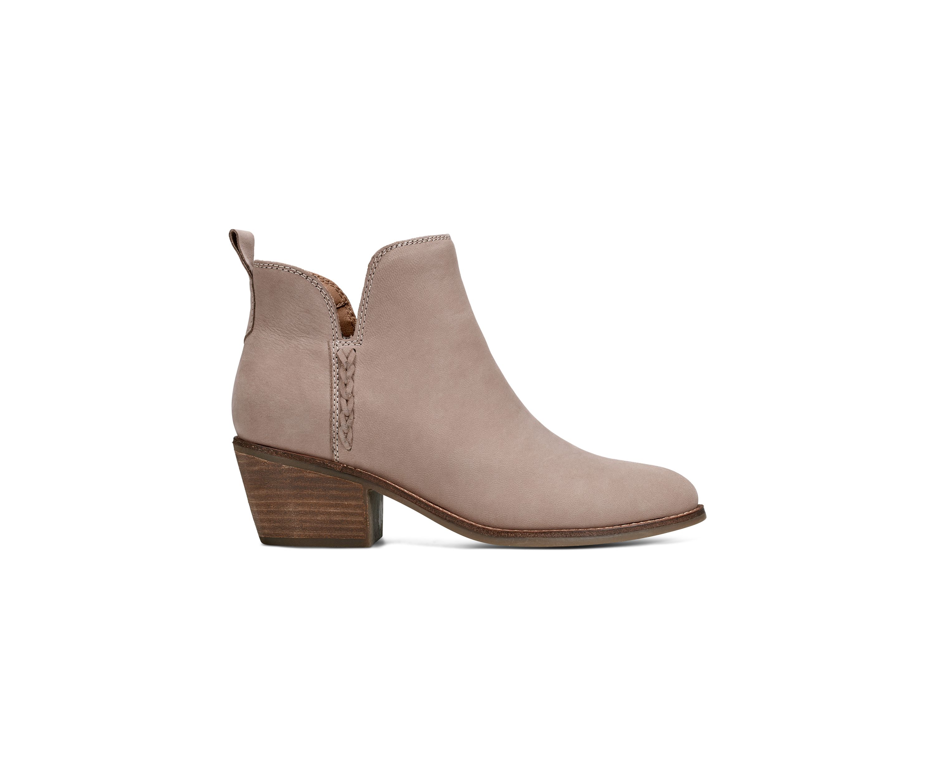 Marisole Block Heel Slip On Casual Booties