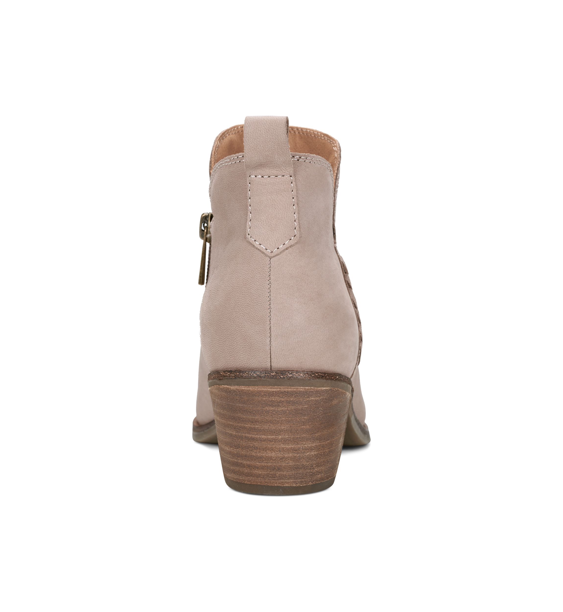 Marisole Block Heel Slip On Casual Booties