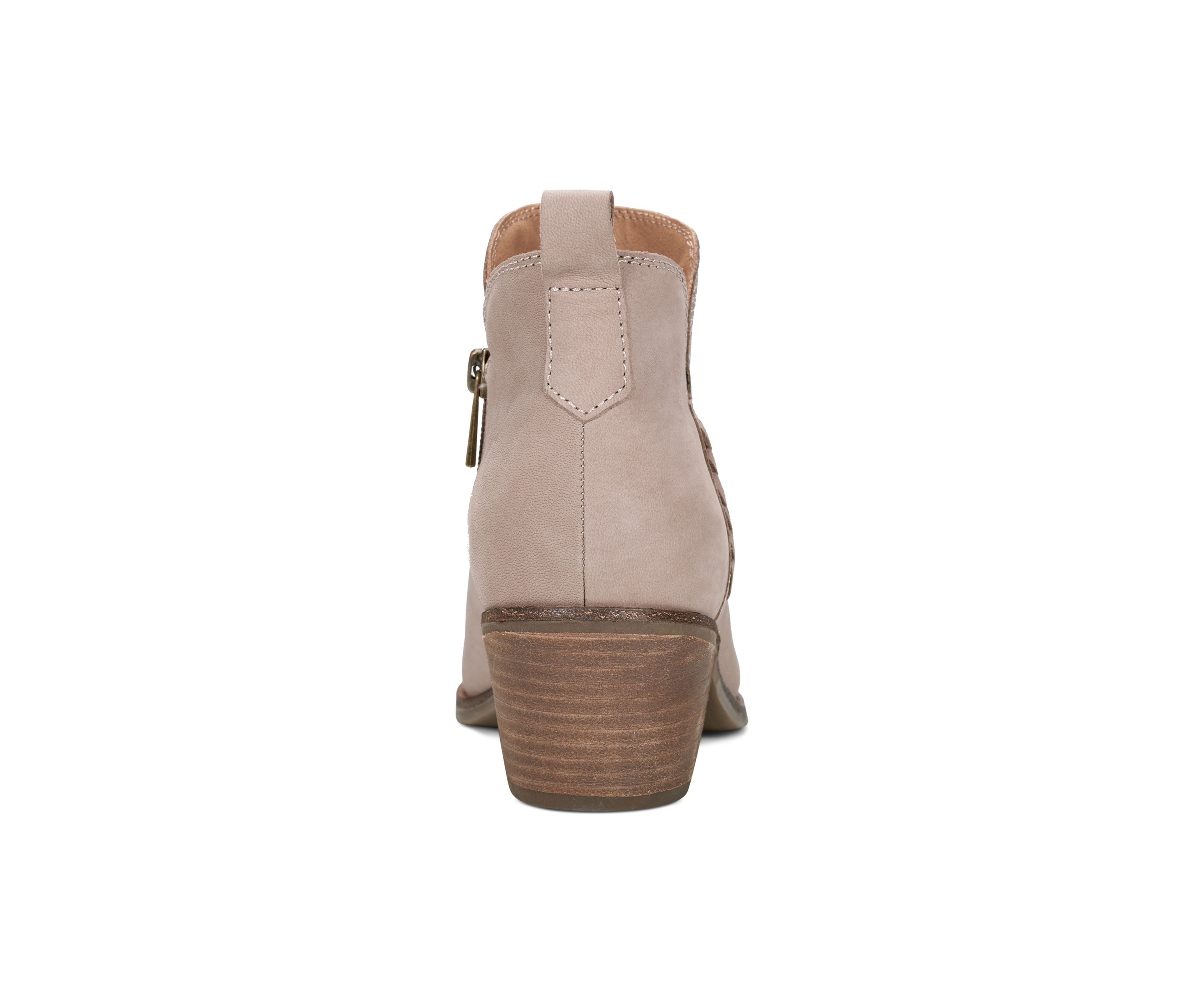 Marisole Block Heel Slip On Casual Booties