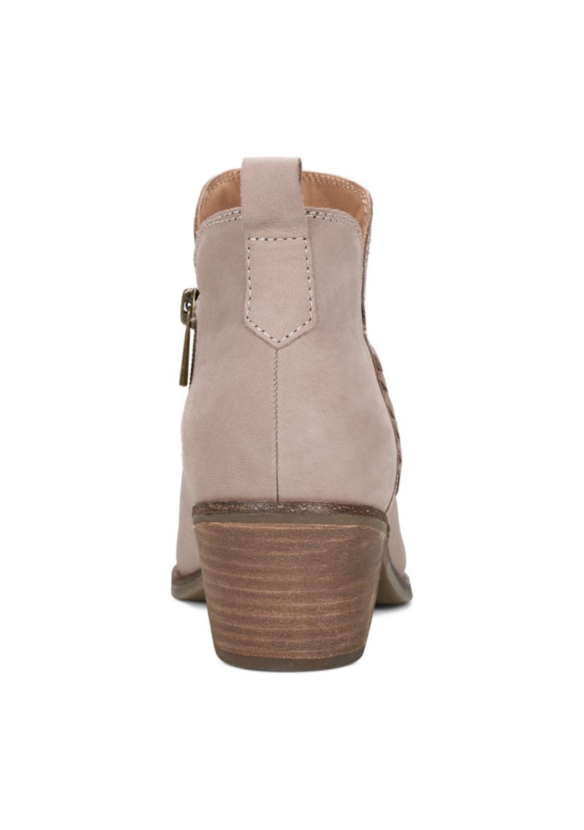 Marisole Block Heel Slip On Casual Booties