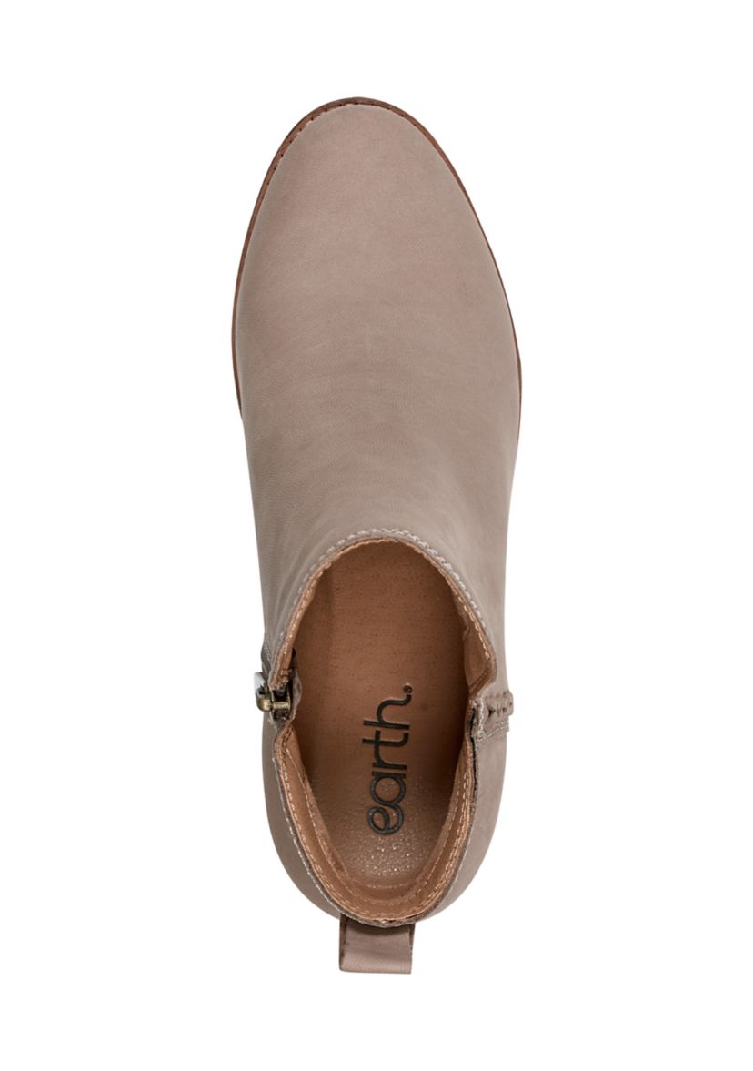 Marisole Block Heel Slip On Casual Booties