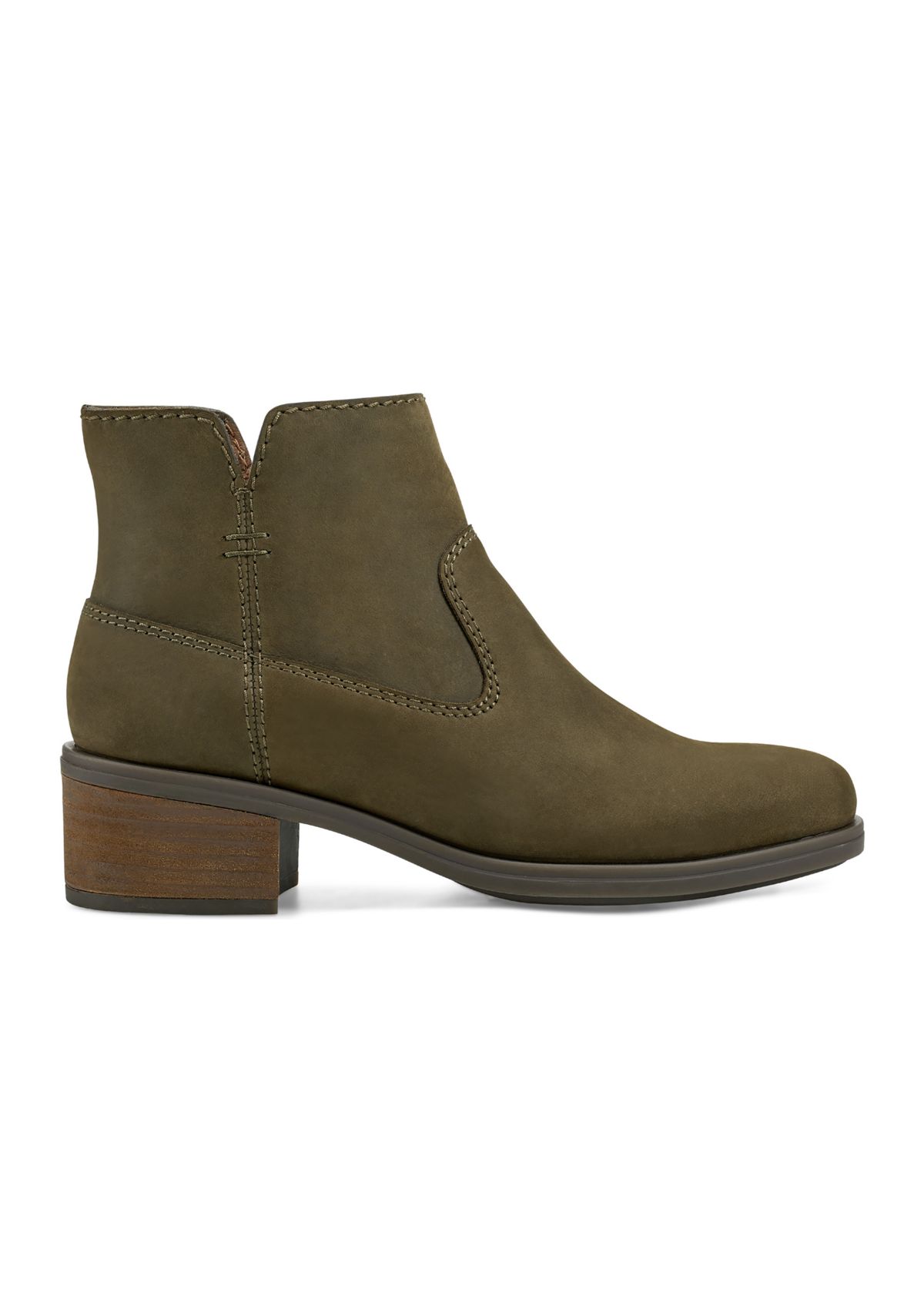 Oslo Block Heel Round Toe Casual Booties