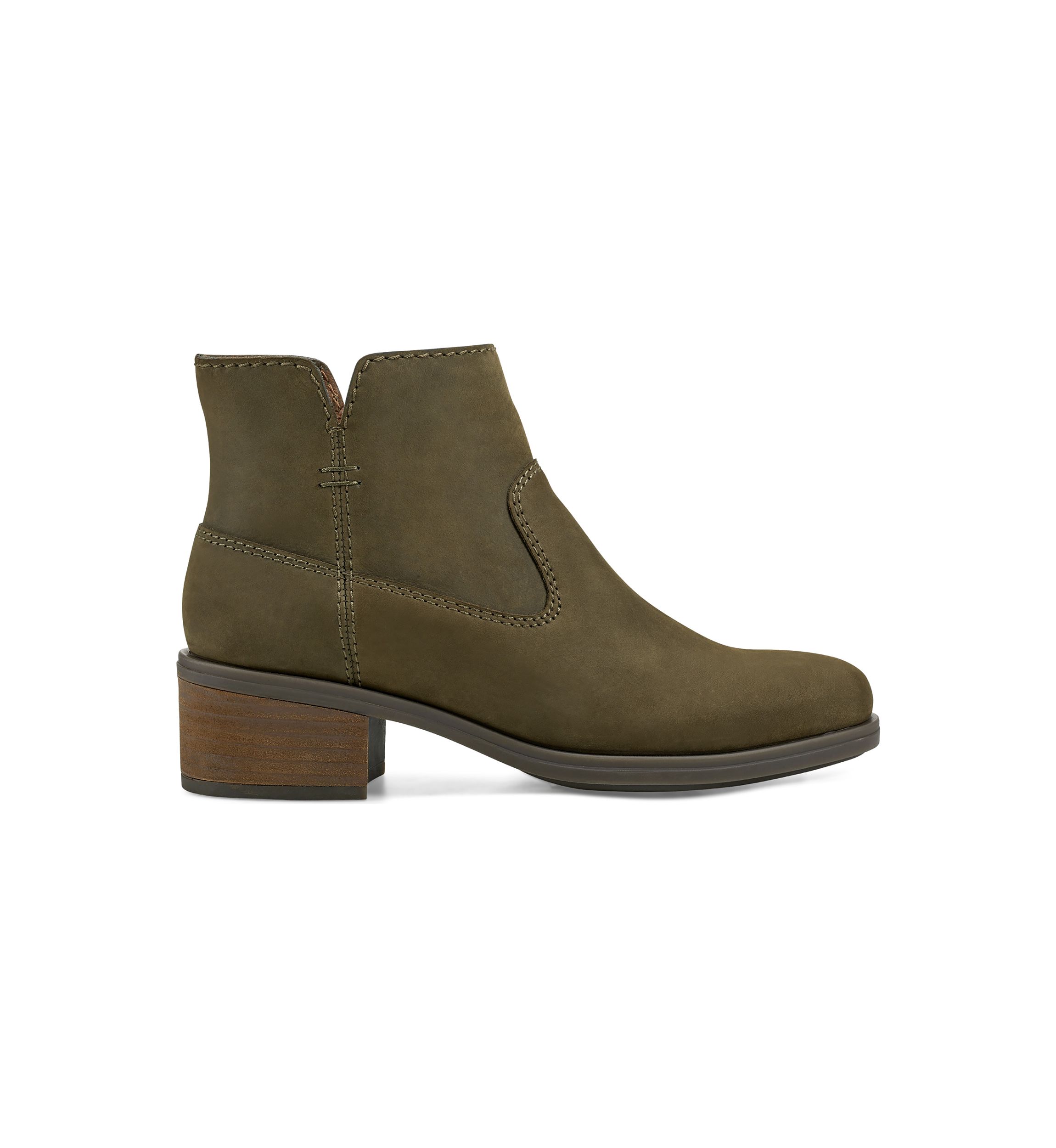 Oslo Block Heel Round Toe Casual Booties