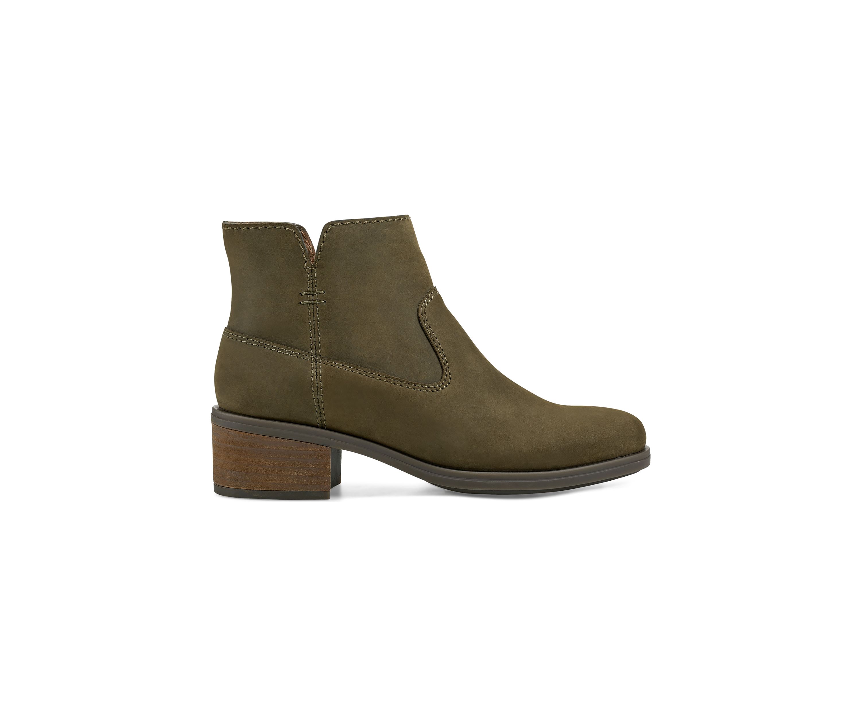 Oslo Block Heel Round Toe Casual Booties