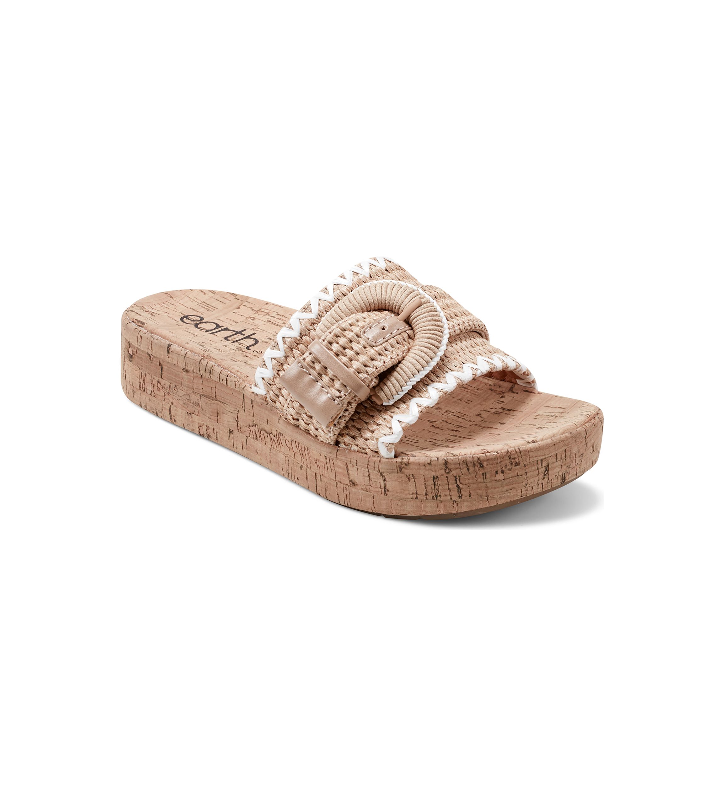 Samsy One Band Platform Casual Wedge Sandals