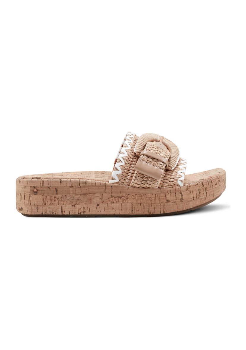 Samsy One Band Platform Casual Wedge Sandals